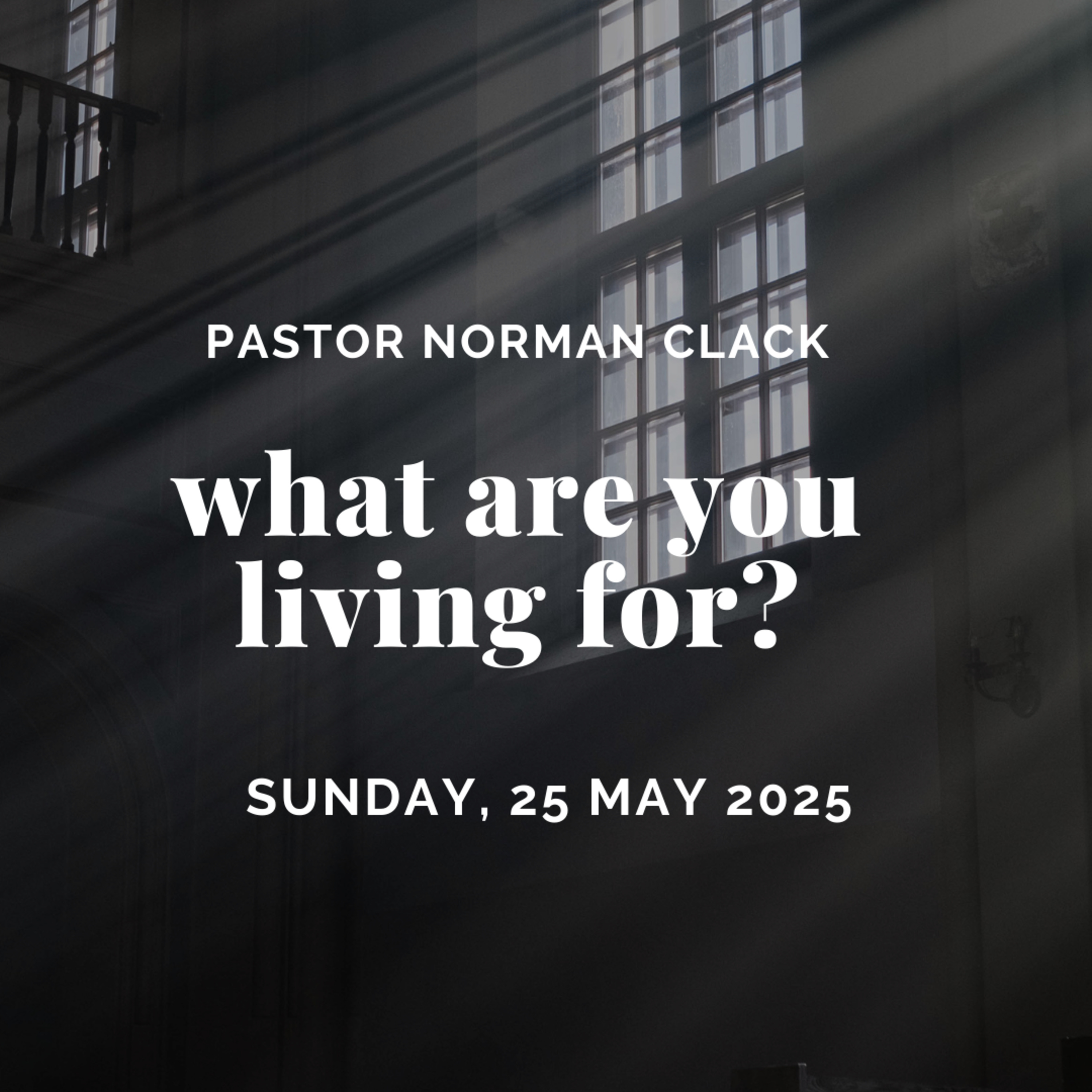 What Are You Living For? (Full Sermon) episode artwork