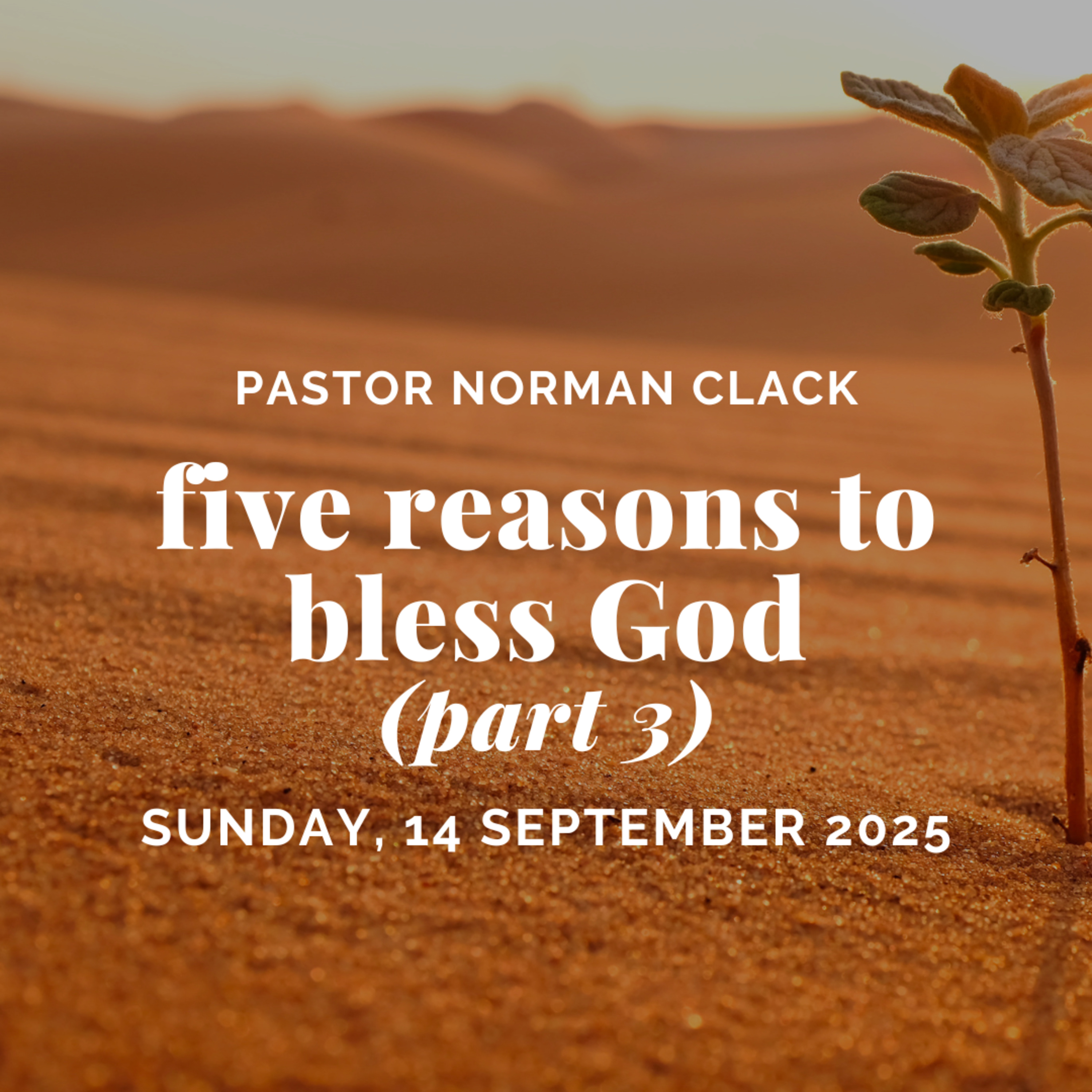 God has REDEEMED your life from the pit (Five reasons to bless God Part 3) | Pastor Norman Clack episode artwork