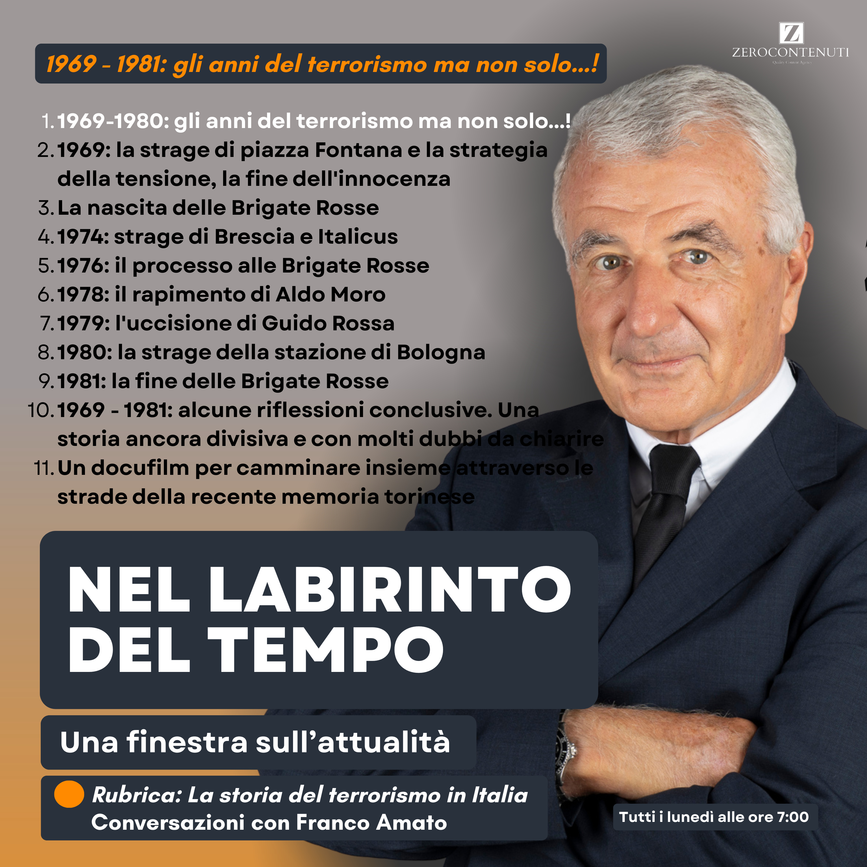 N. 79 - 1969-1980: Gli anni del terrorismo ma non solo…!
