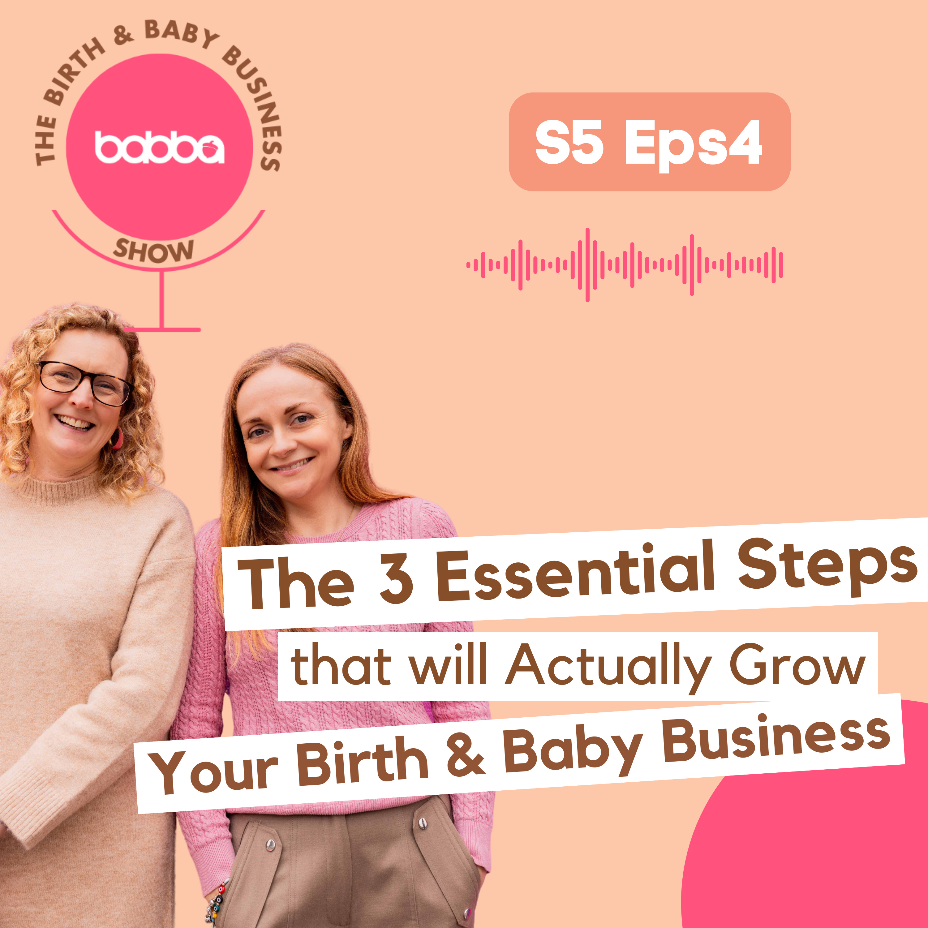 The 3 essential Steps that will Actually Grow Your Birth & Baby Business episode artwork
