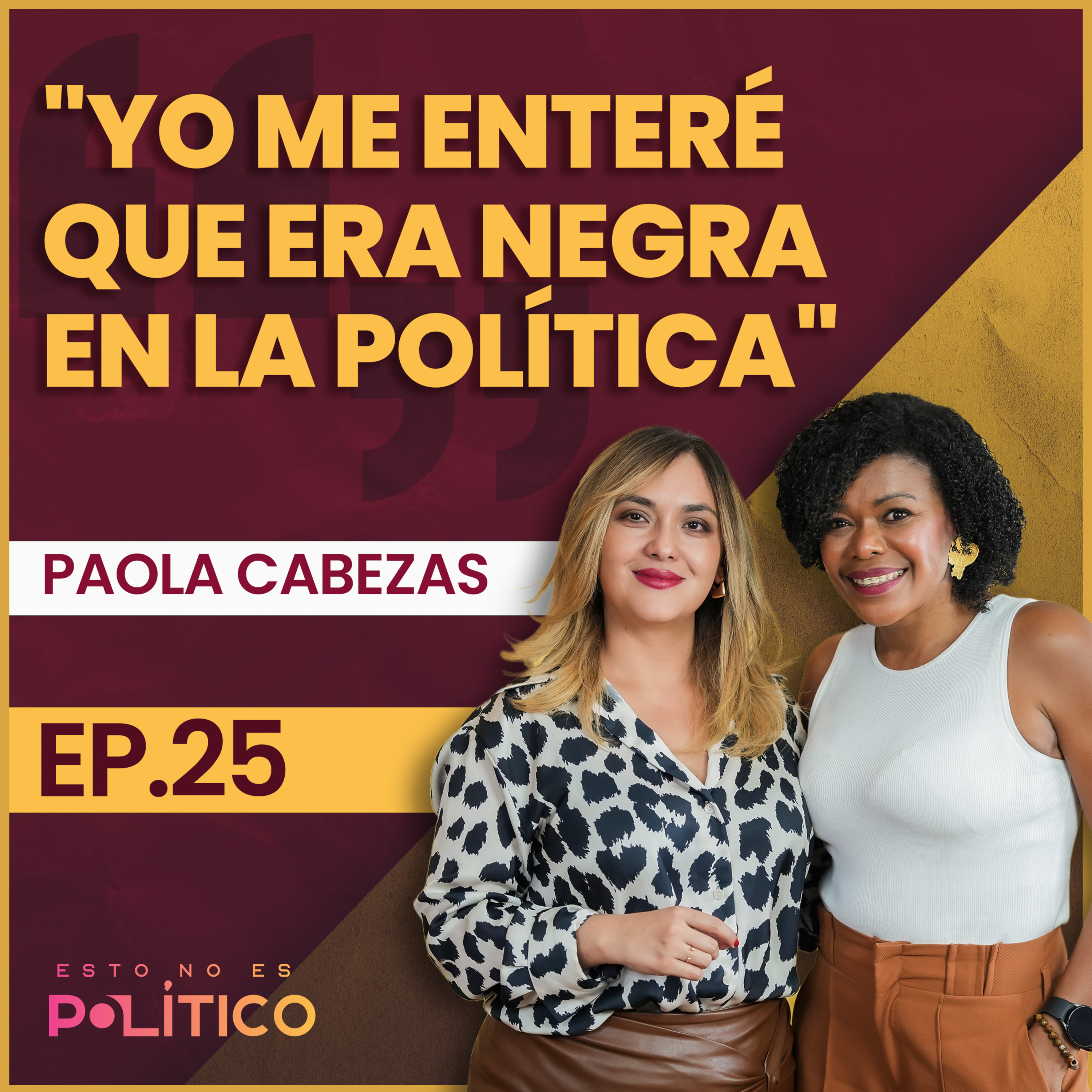 #25 | "Yo me enteré que era negra en la política" Ft. Paola Cabezas episode artwork