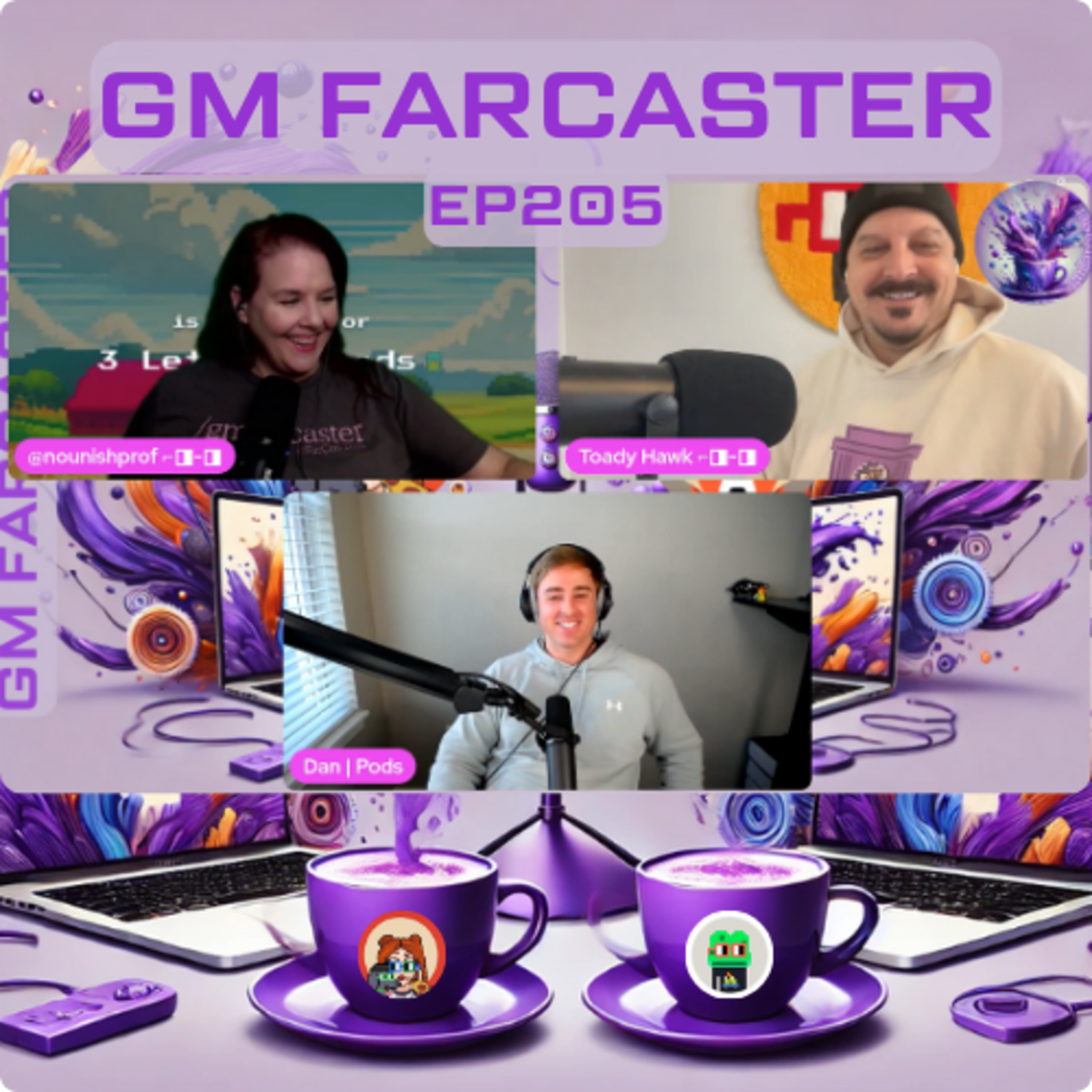 GM Farcaster ep205 Wednesday January 22, 2025 with @simmons /pods