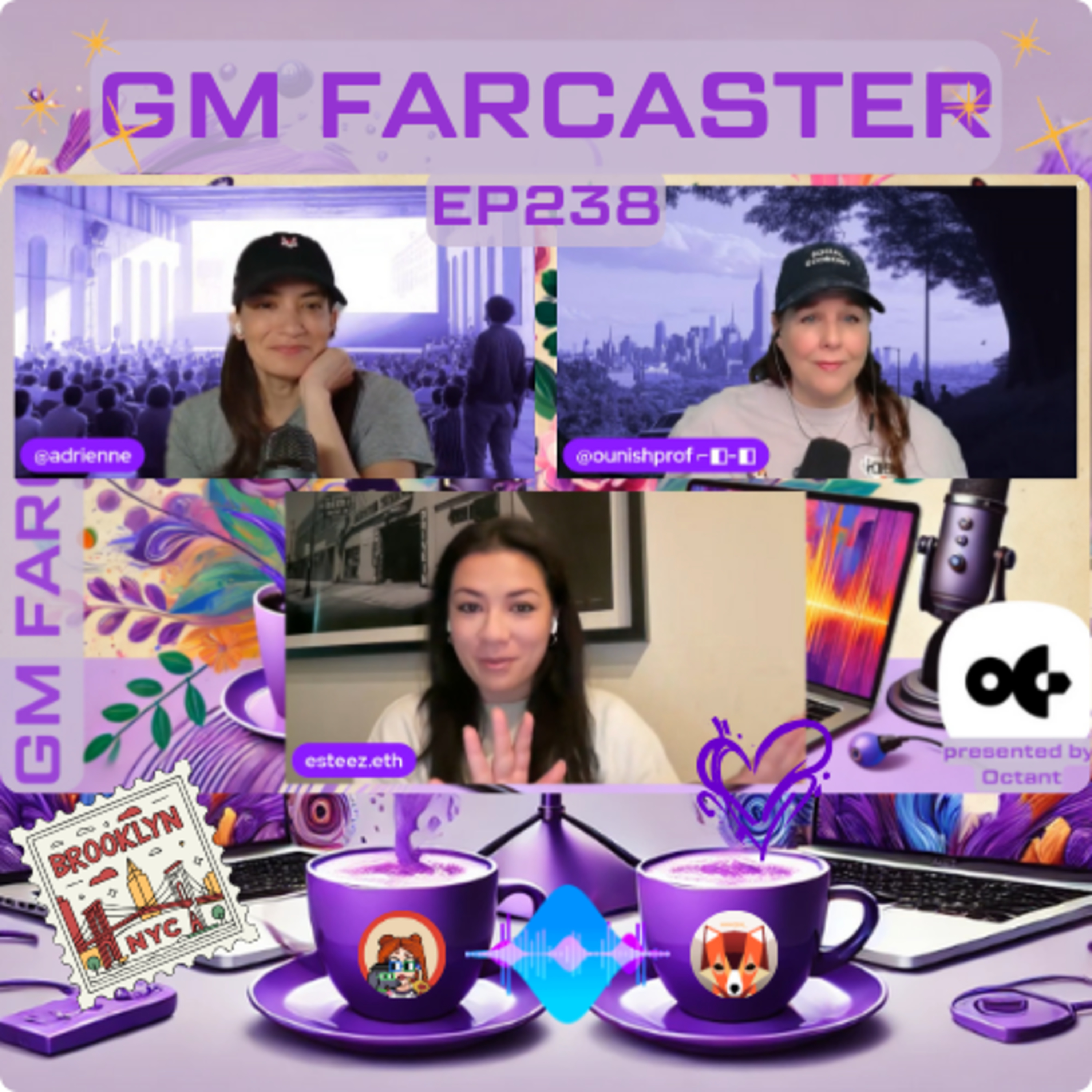 GM Farcaster ep238 Friday April 25, 2025 with @esteez.eth /farcon-nyc