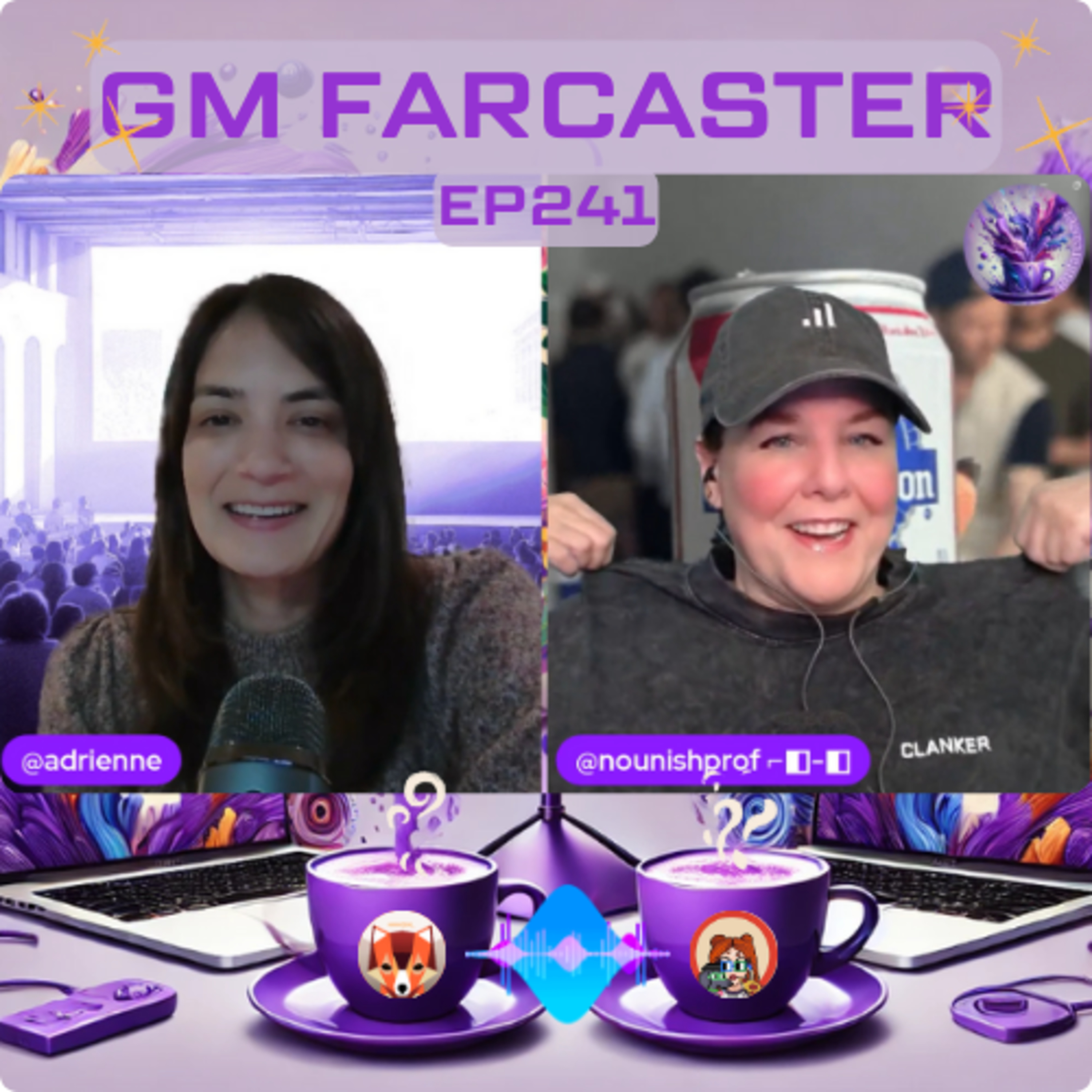 GM Farcaster ep241 Monday May 5, 2025 chatting FarCon, Clanker