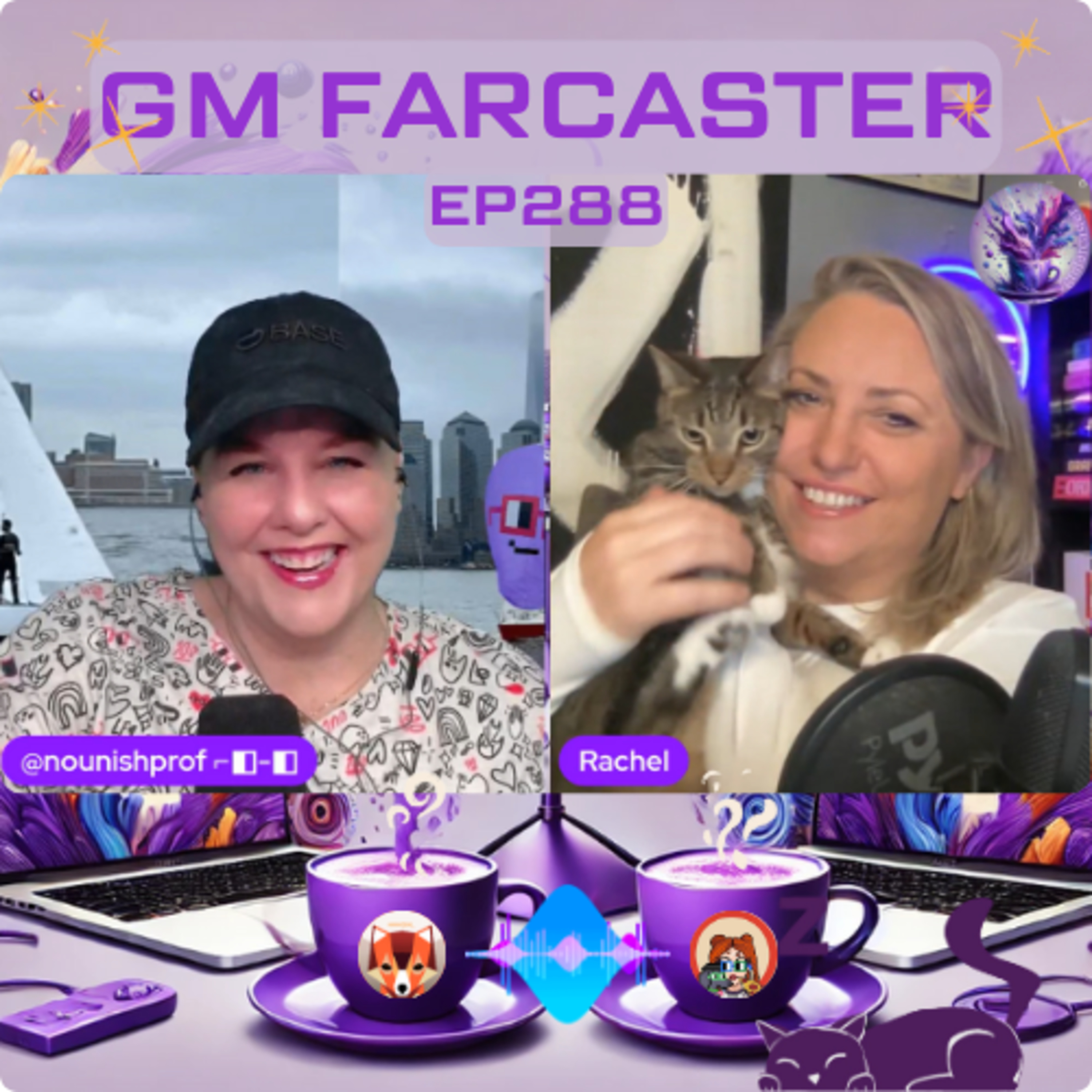From Nounish Sails to Choo-Choo Trains: GM Farcaster ep288 with guest cohost Rachel Wilkins