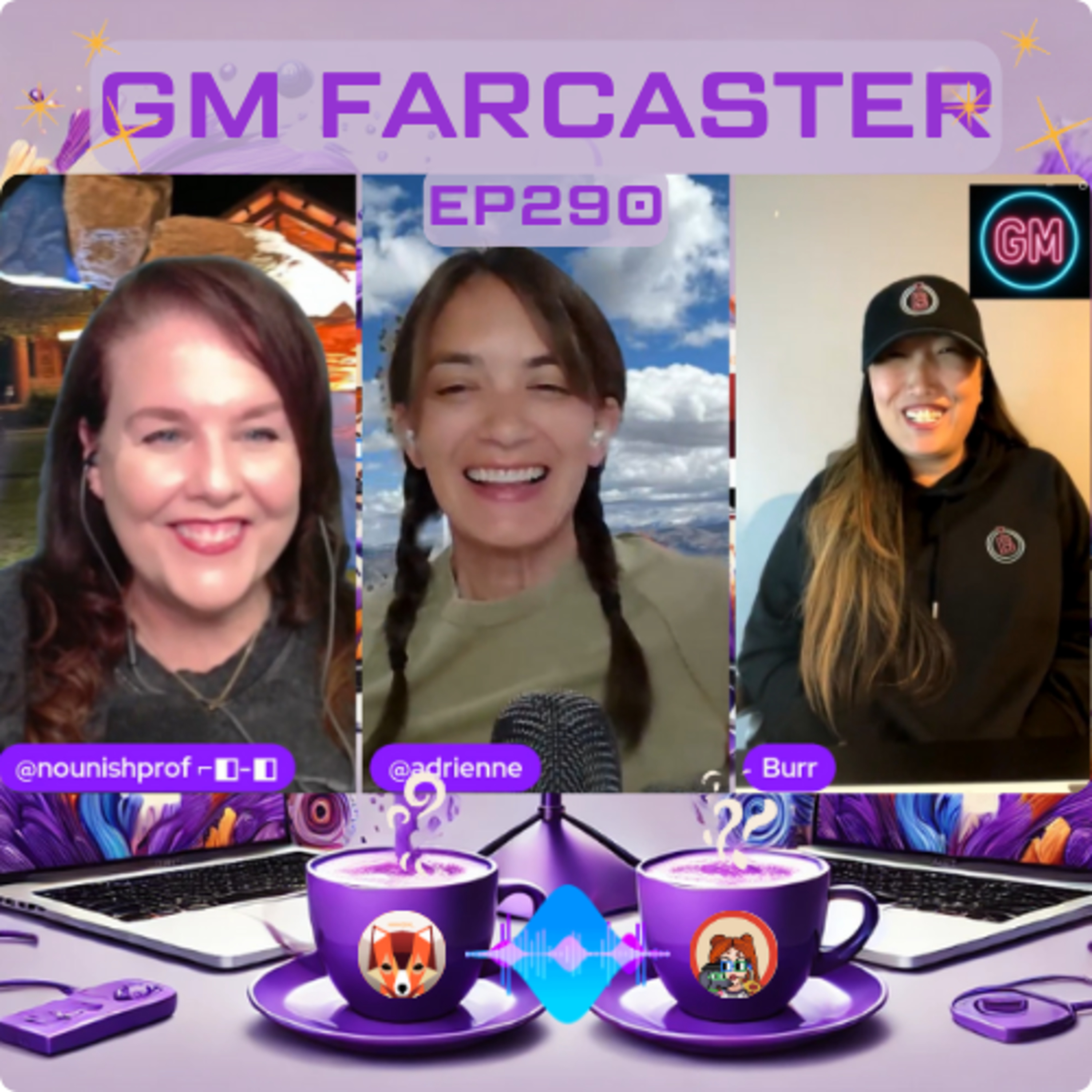 Clank the Rainbow: GM Farcaster ep290 with guest cohost Burr.eth
