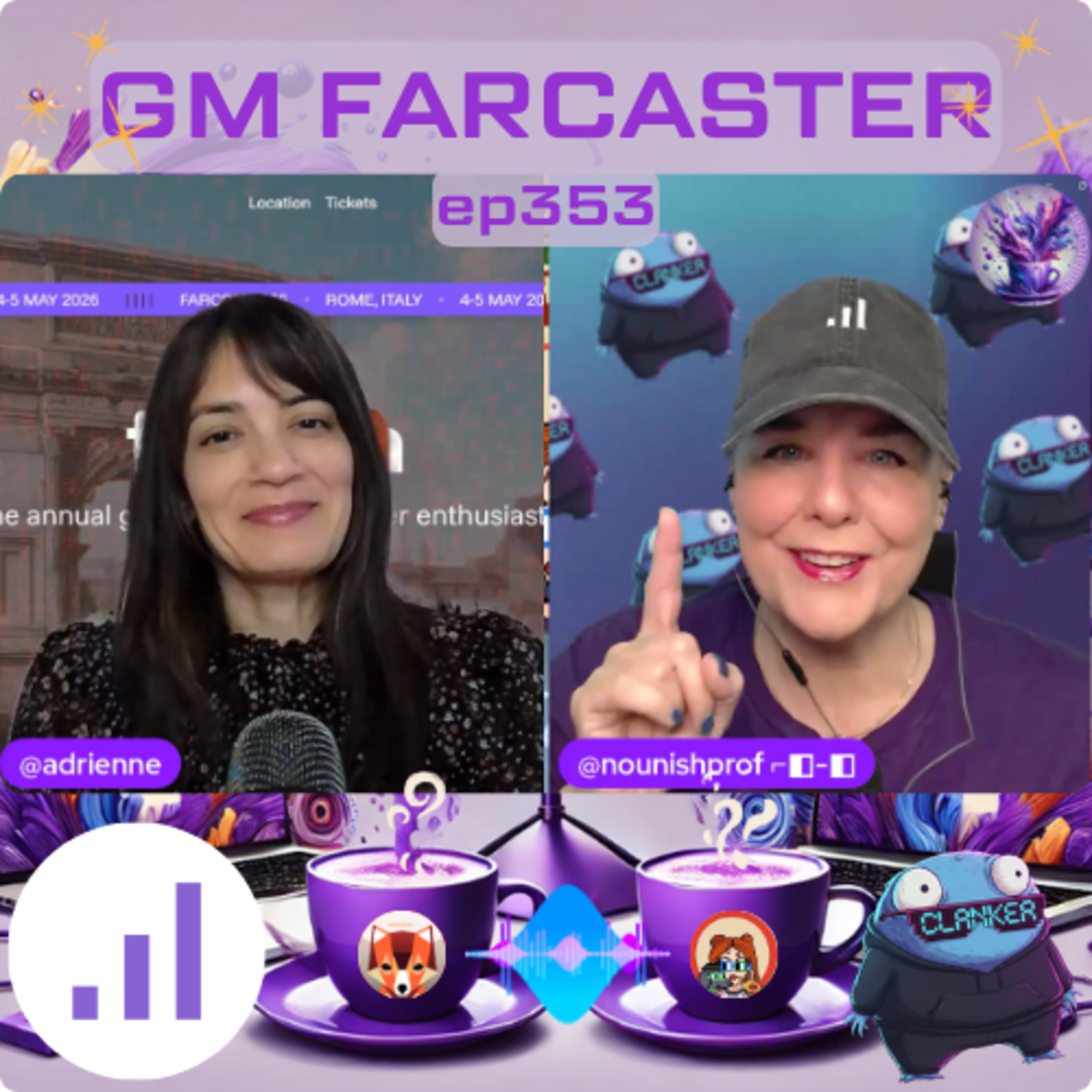 Just Clank it (with your frens): GM Farcaster ep353