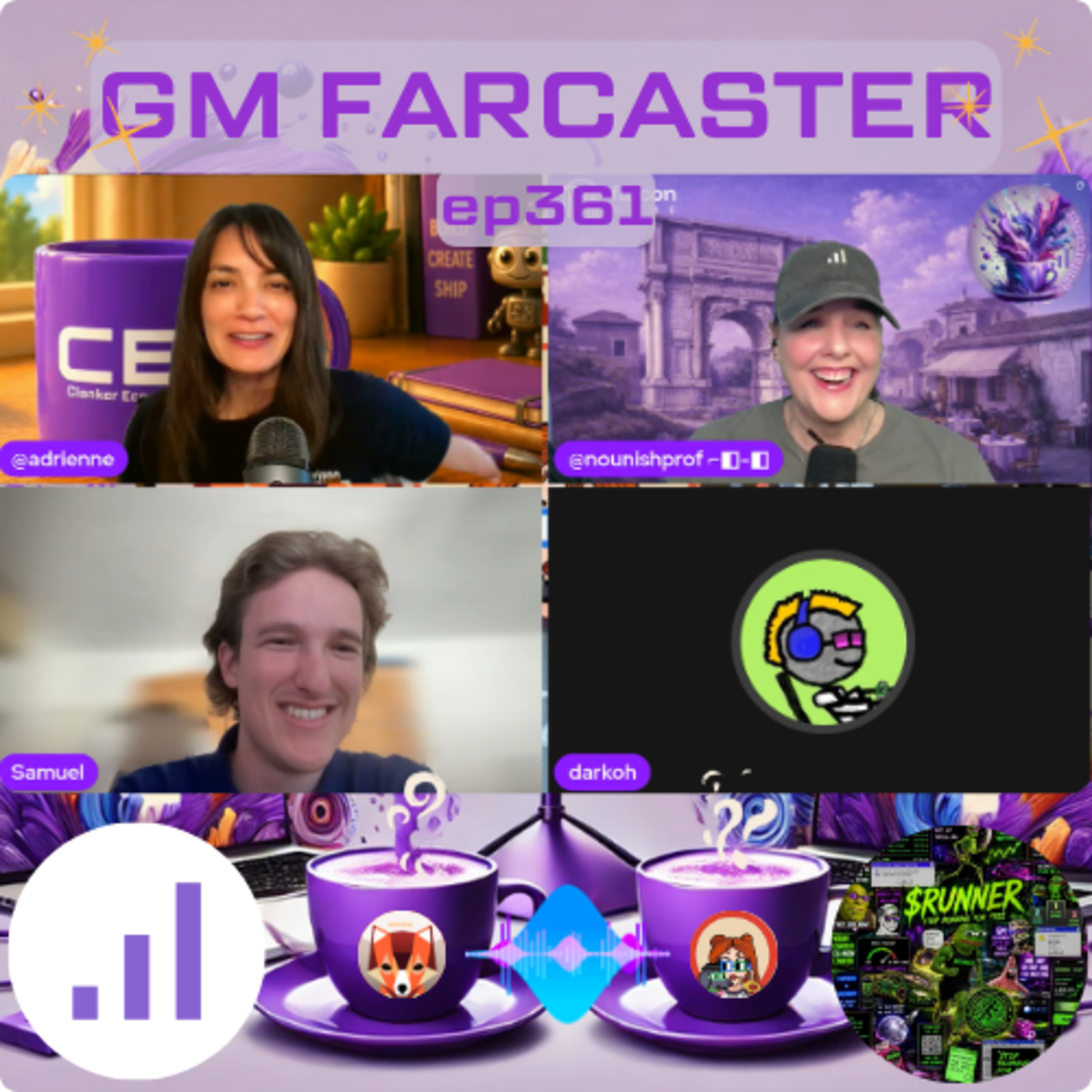 Runner Is Running to a new mini app: GM Farcaster ep361 