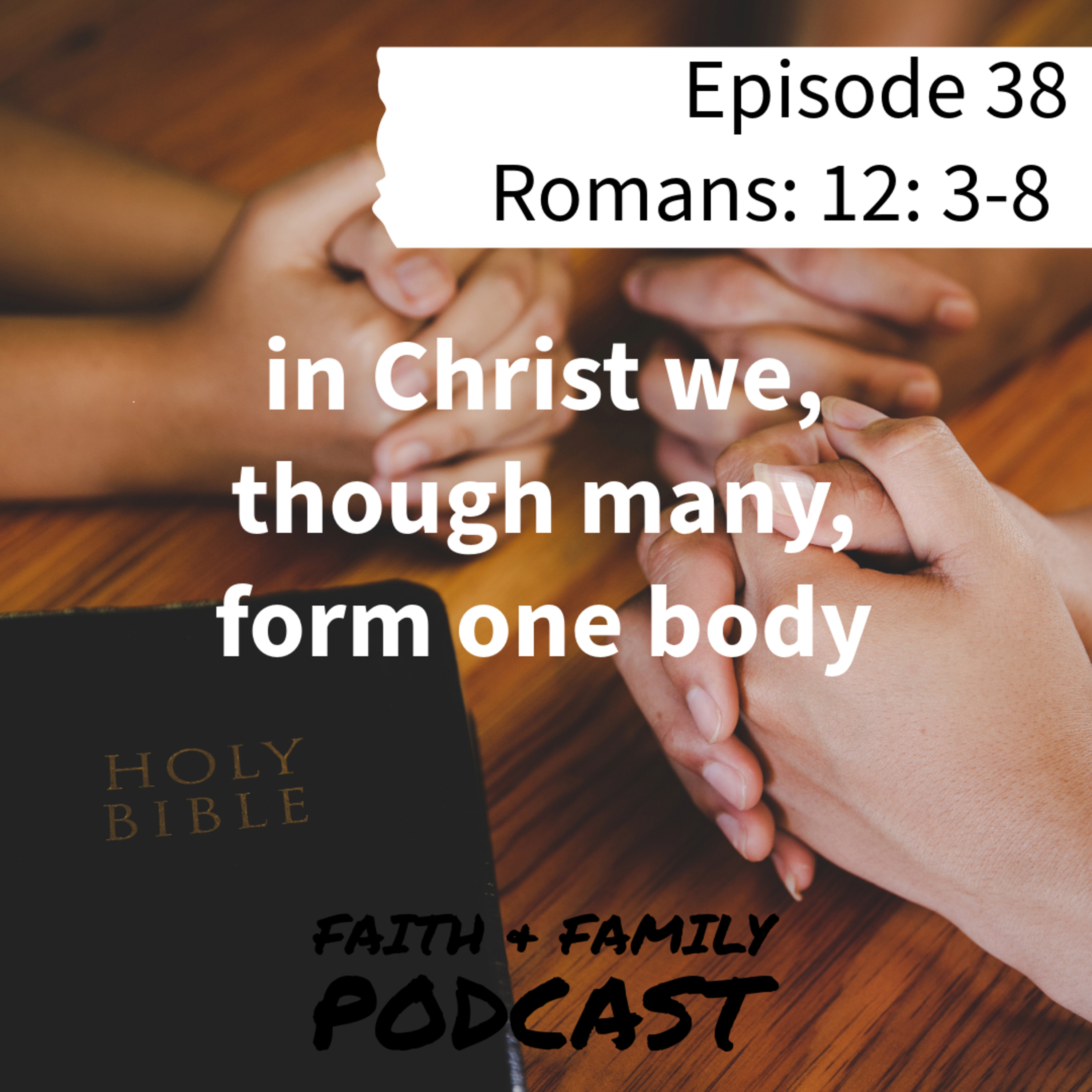Episode 38: in Christ we, though many, form one body - Romans 12:3-8 (Bible study) episode artwork