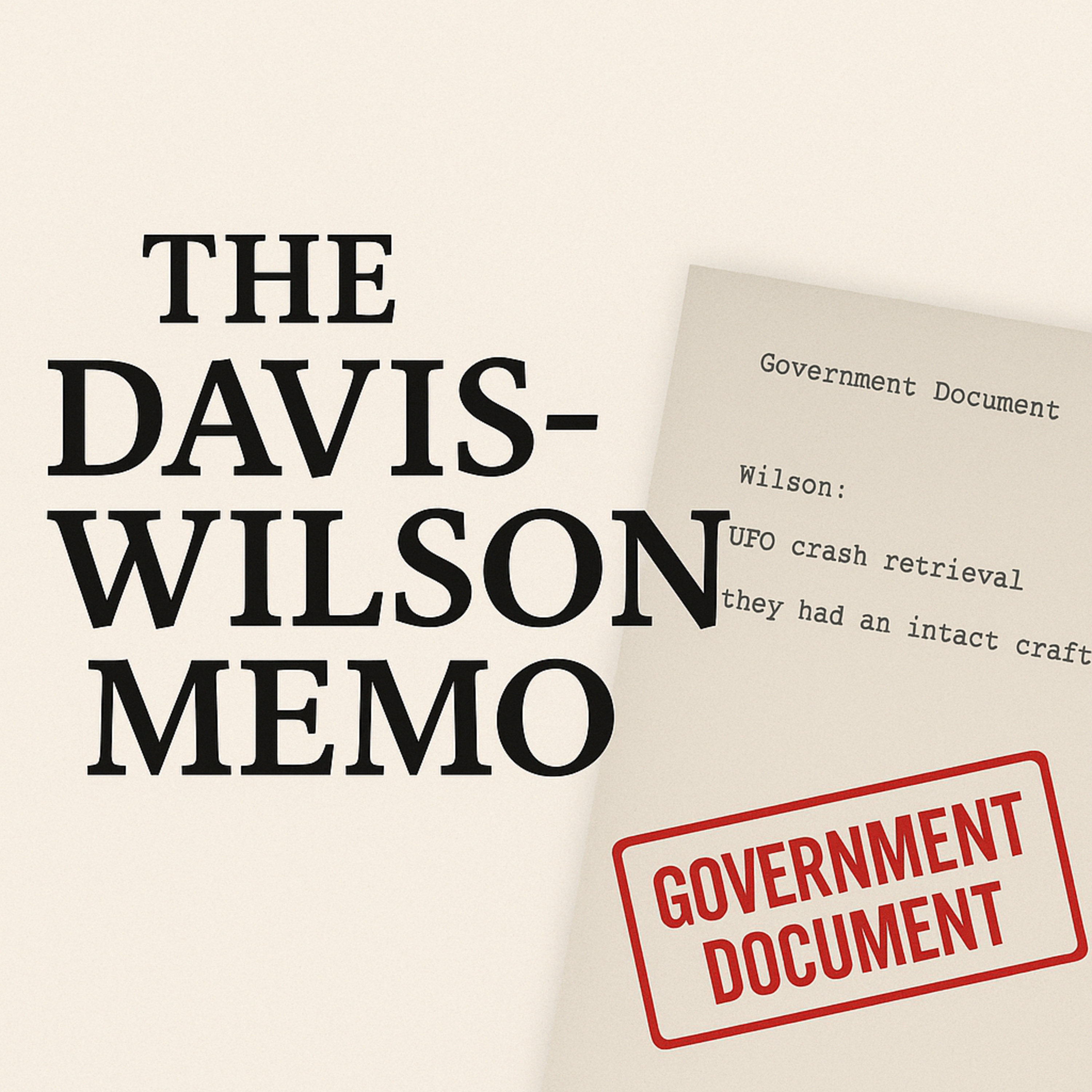 The Davis-Wilson Memo: The Admiral, The Scientist, and the UFO Memo