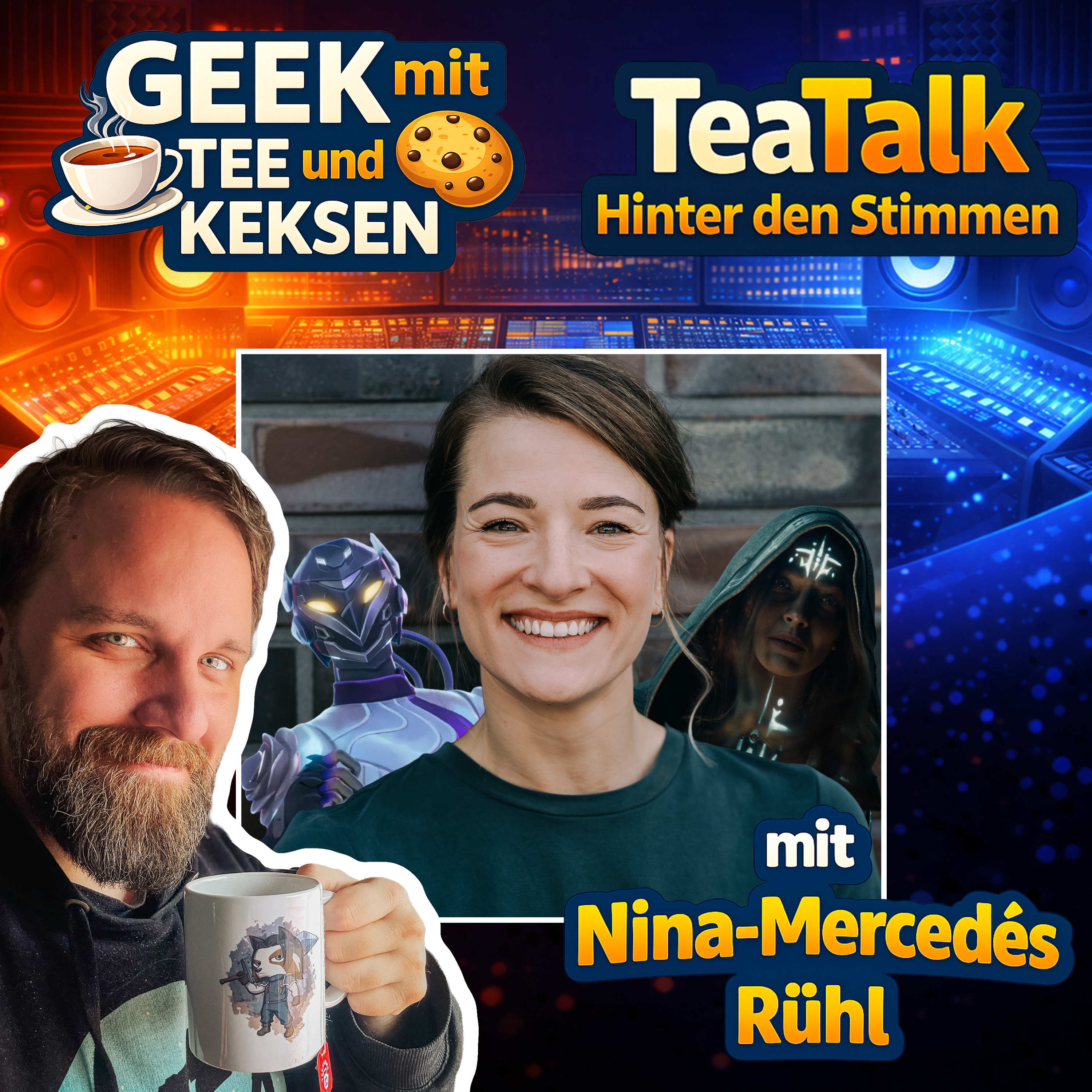 19 - TeaTalk mit Nina Mercedés Rühl, der deutschen Stimme des weiblichen Monster Hunters, Ithelia aus Elder Scrolls und Vyse aus Valorant episode artwork
