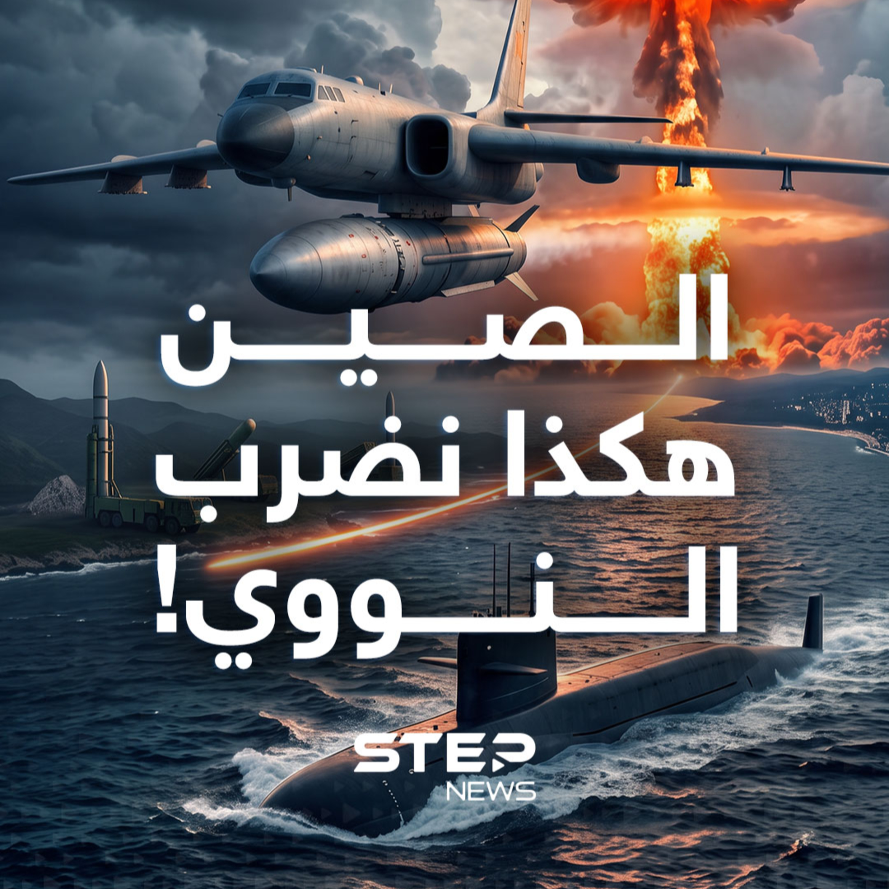 لحظة بلحظة..كيف ستبدو الضربة النووية الجوية الصينية من المحيط الهادئ حتى أمريكا؟ episode artwork