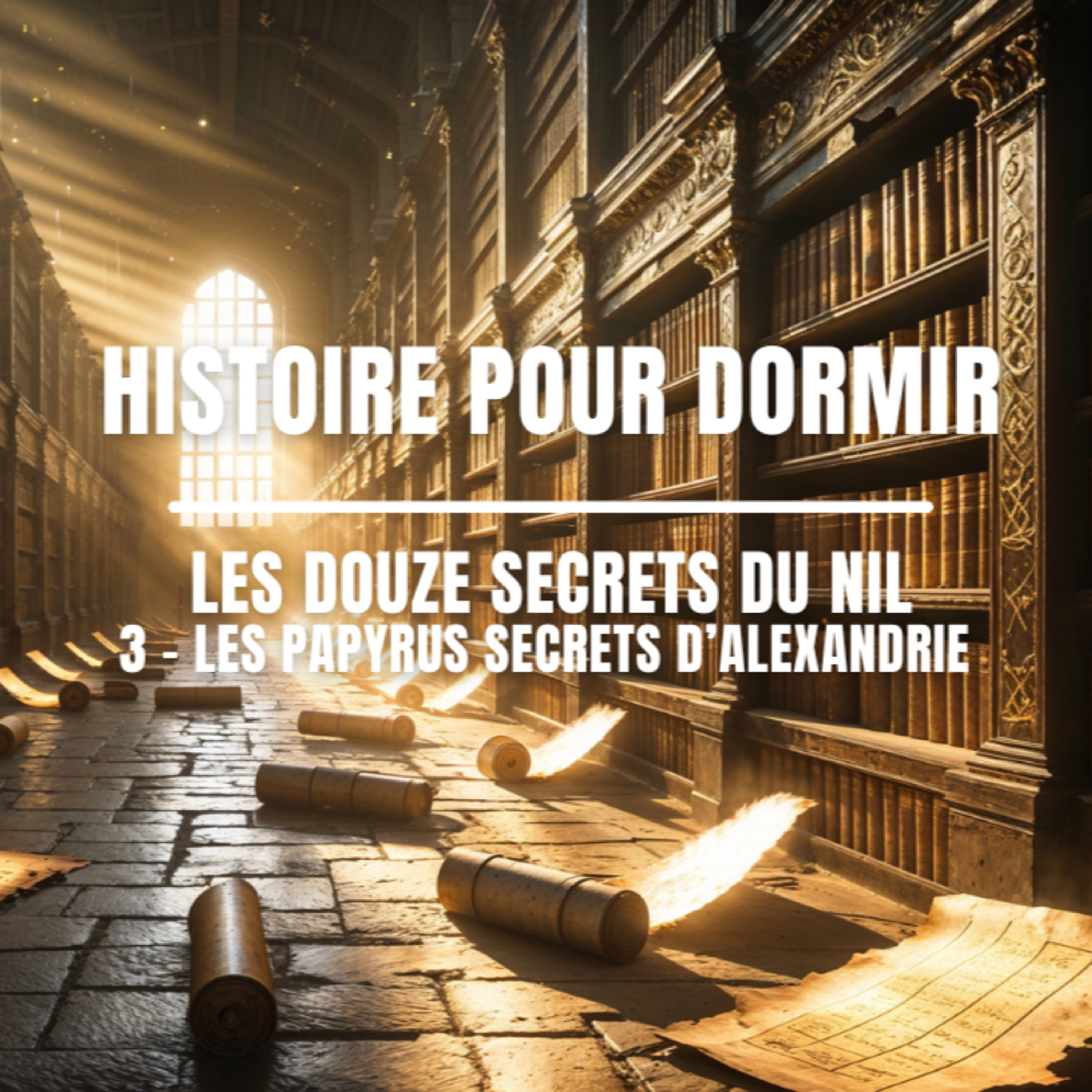 🌙 Histoire pour dormir – Les Douze Secrets du Nil : 3 – Les Papyrus Secrets d’Alexandrie 📜✨