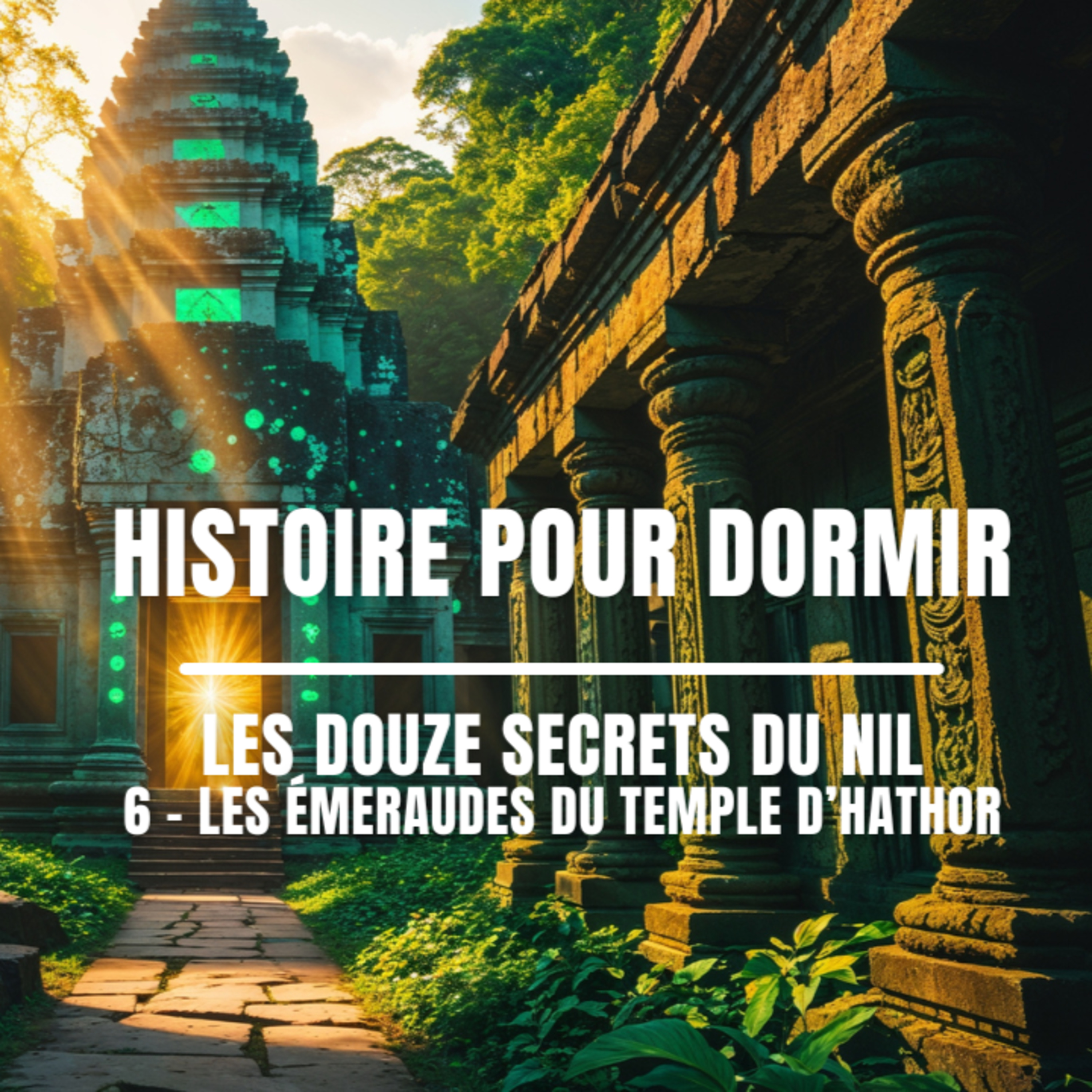 💤🌙 Histoire pour dormir – Les Douze Secrets du Nil : 6 – Les Émeraudes du Temple d’Hathor 🏺🌟