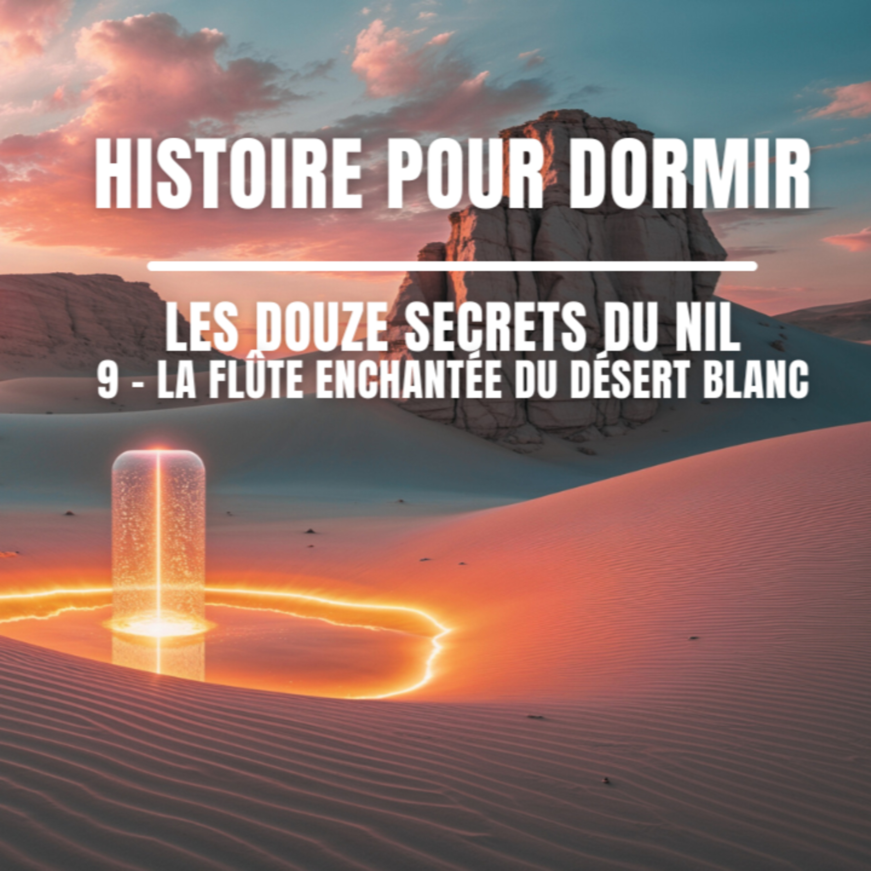 🌙 Histoire pour dormir – Les Douze Secrets du Nil : 9 – La flûte enchantée du désert blanc 🌿🏺💤
