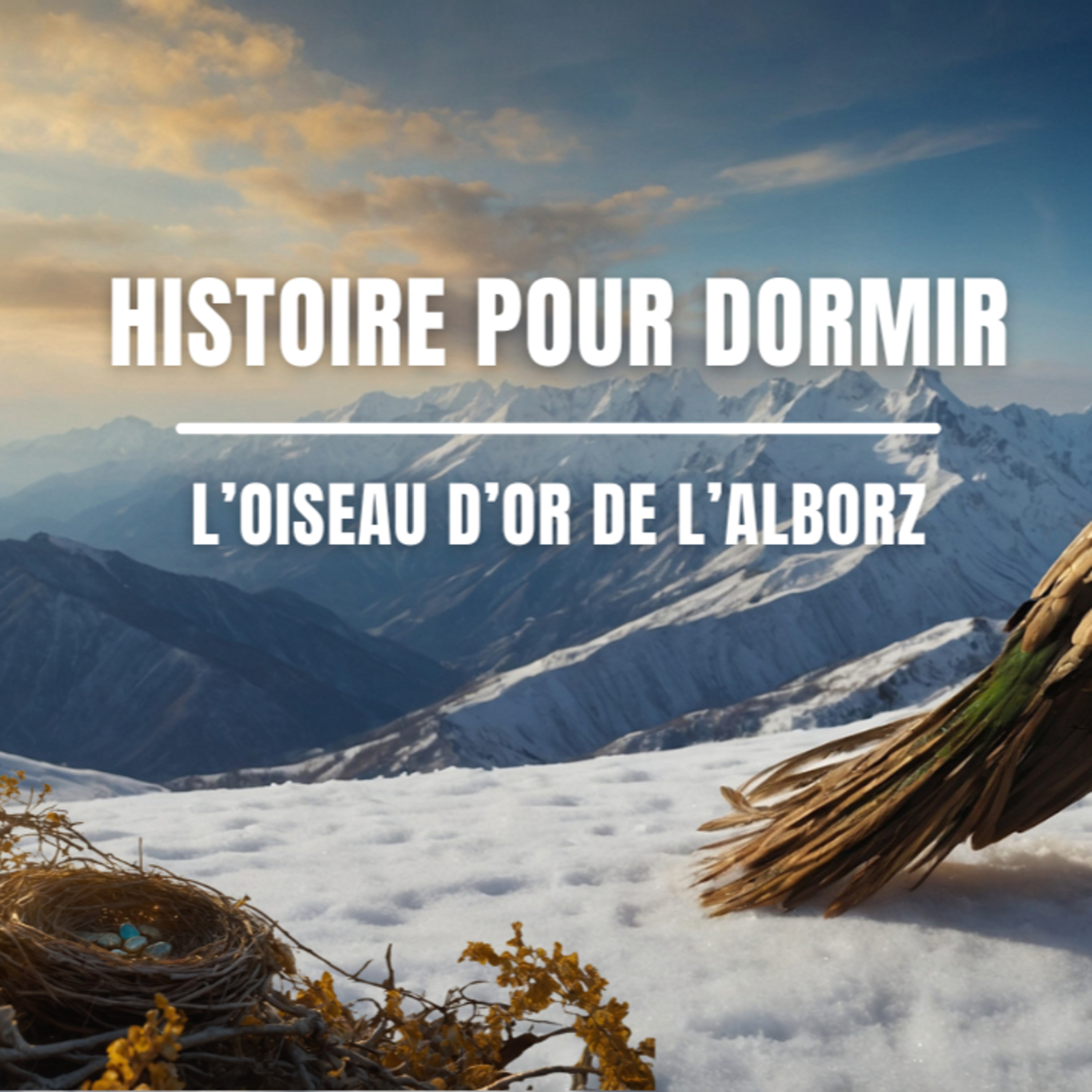 🌙 Histoire pour Dormir – L’Oiseau d’Or des Hautes Montagnes 🦚🌄 Légende persane de l’Alborz