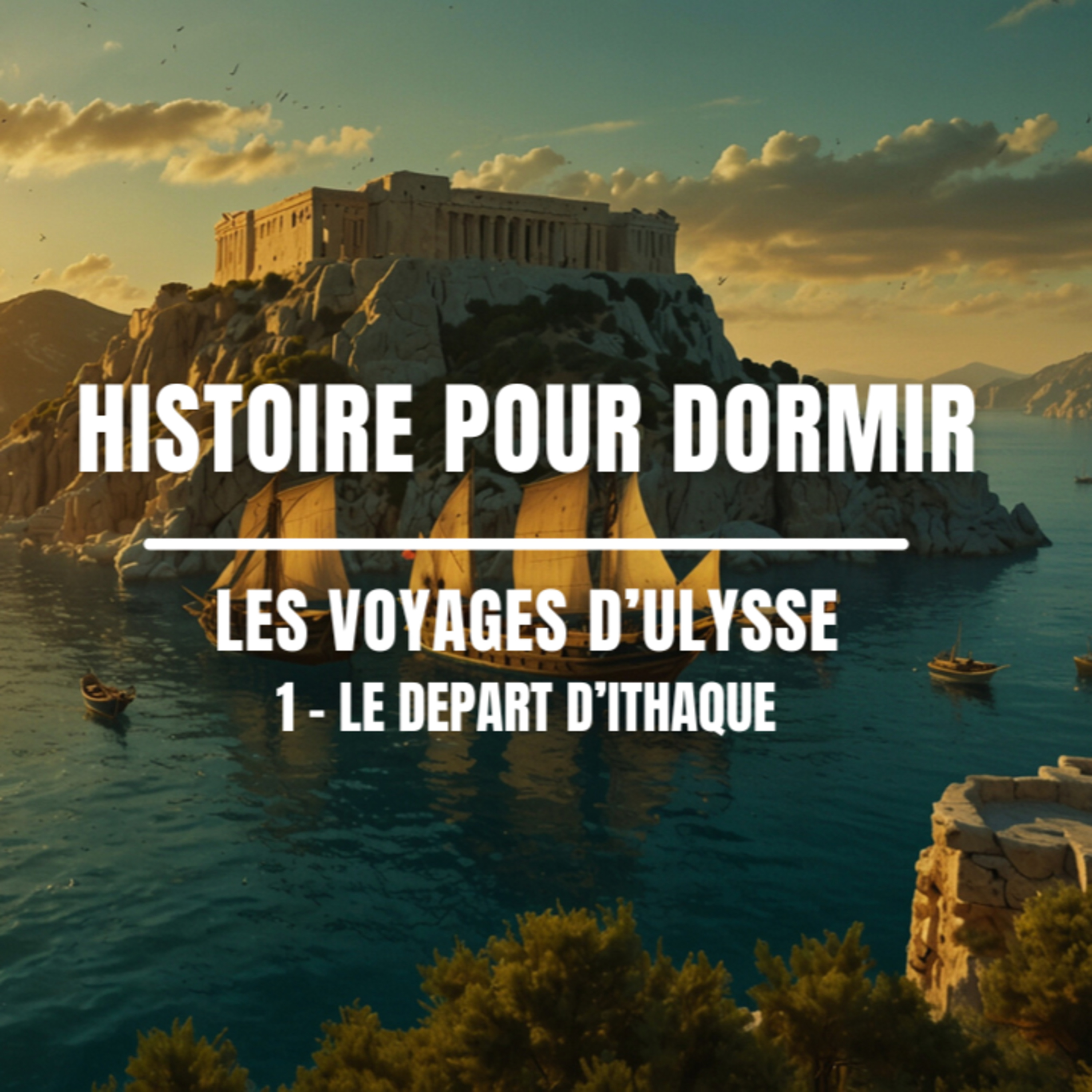 🌊 Histoire pour dormir – Ulysse quitte Ithaque | Le Début de l’Odyssée (1)🌙