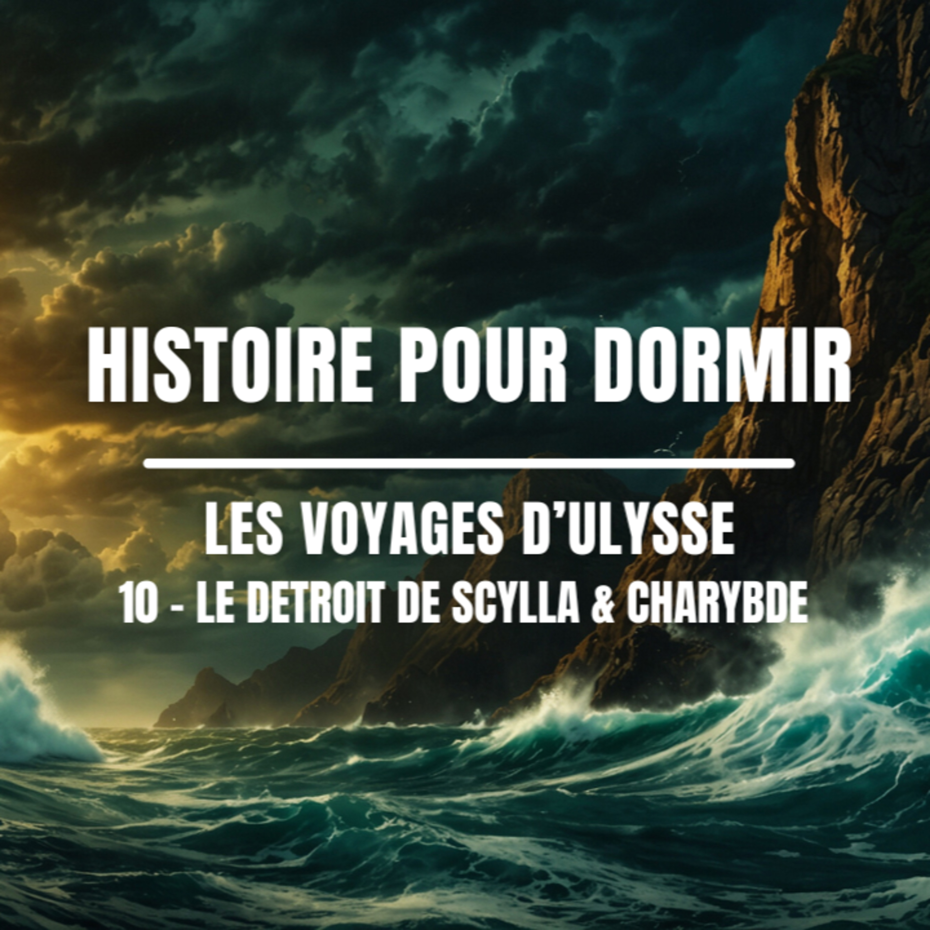 🌊 Histoire pour dormir – Charybde et Scylla | Le Passage Impossible – L’Odyssée d’Ulysse (10) 🌙
