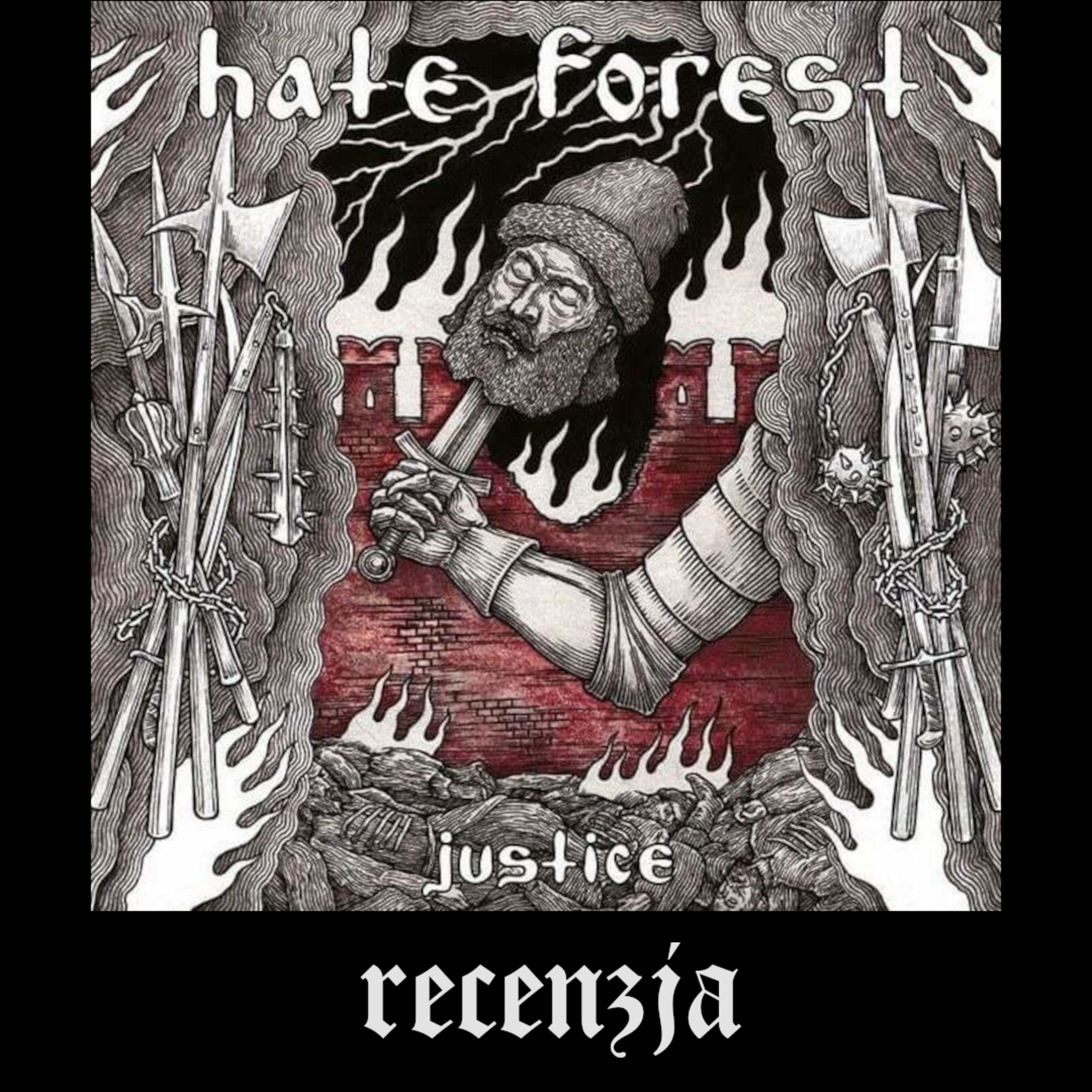 RECENZJA. Hate Forest - "Justice" (Osmose Productions, 2024) episode artwork
