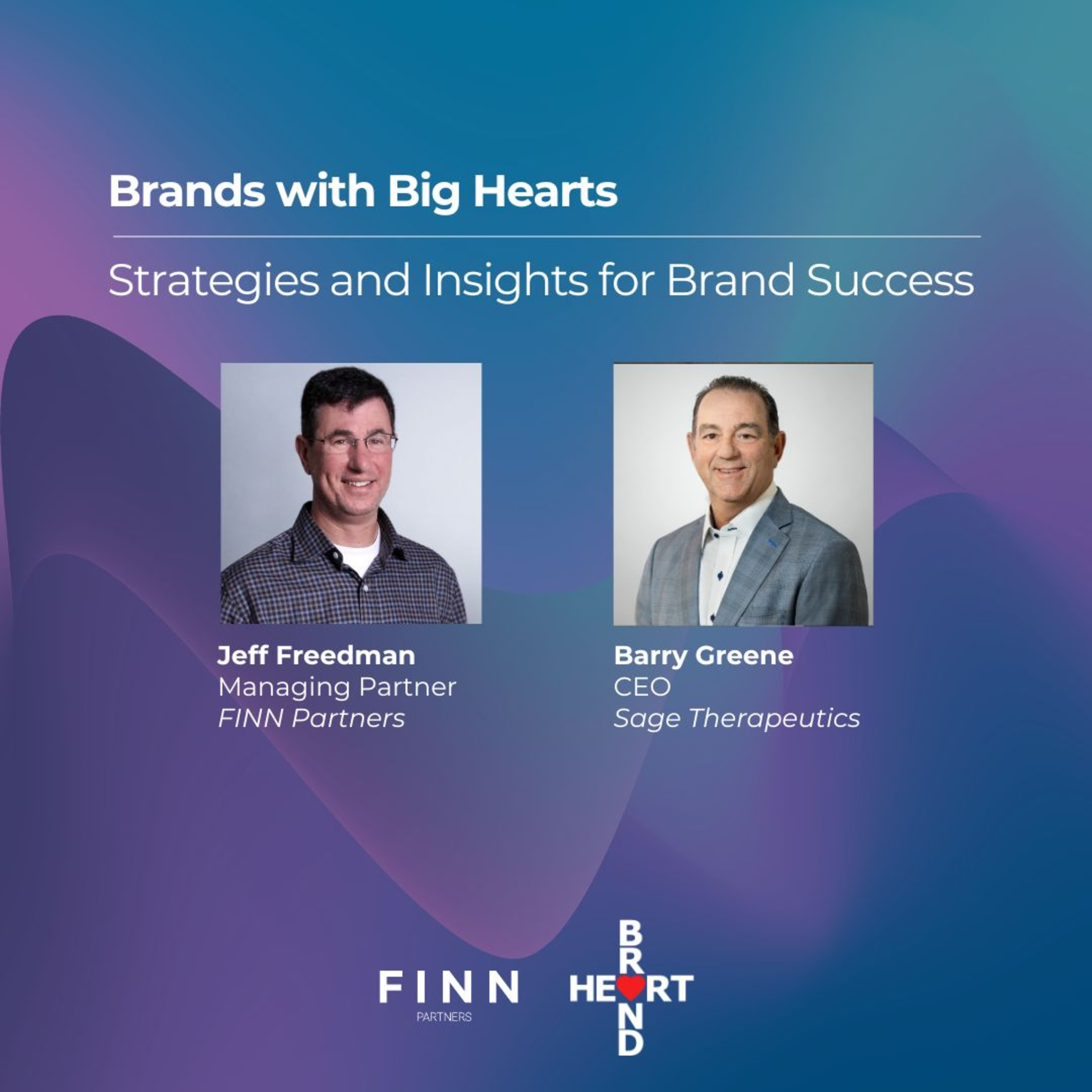 Barry Greene, CEO of Sage Therapeutics