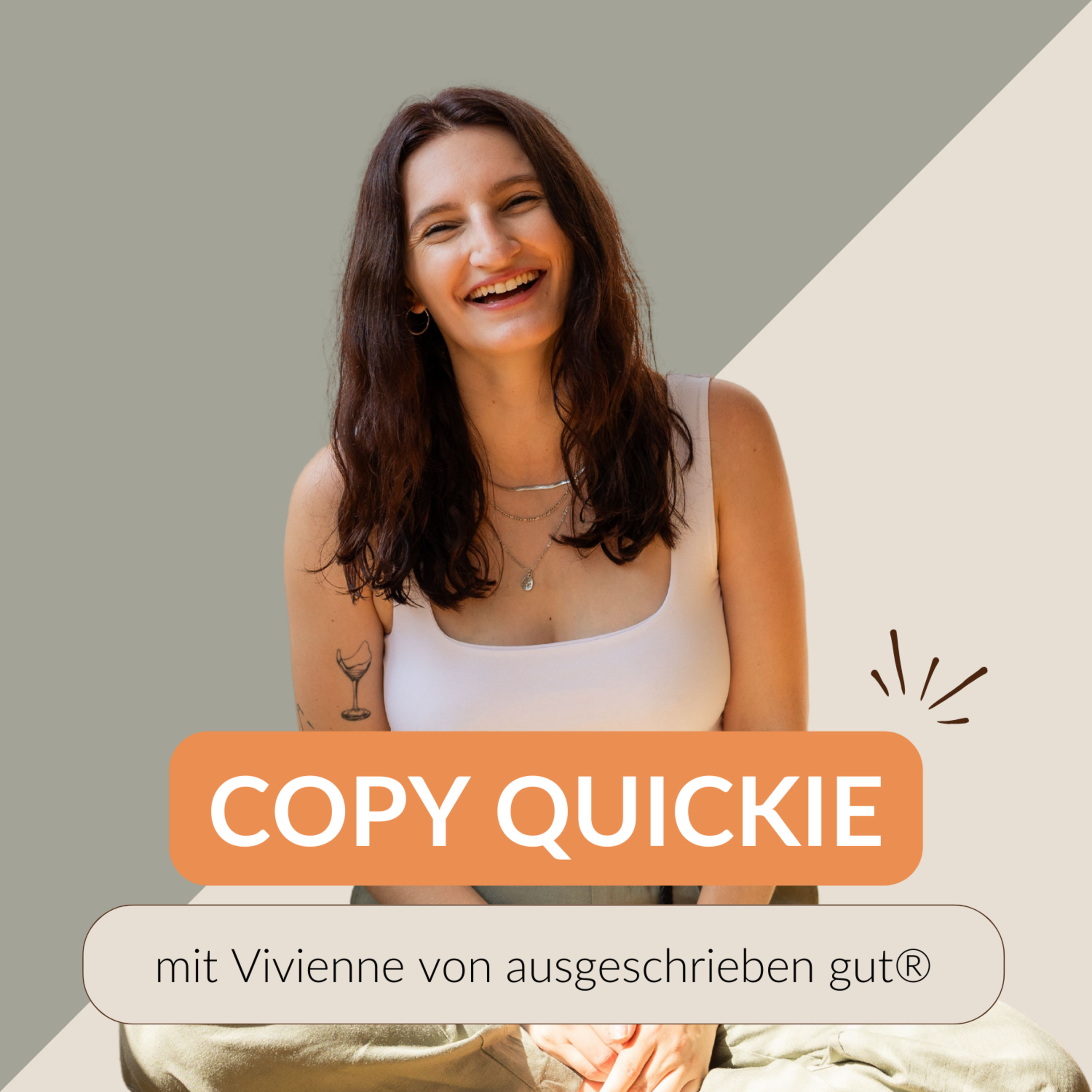#043 Die Kunst der Wortwahl: Von schlechten Conversions zu KundInnen, die dir ihre Kreditkarte hinterherwerfen wollen episode artwork