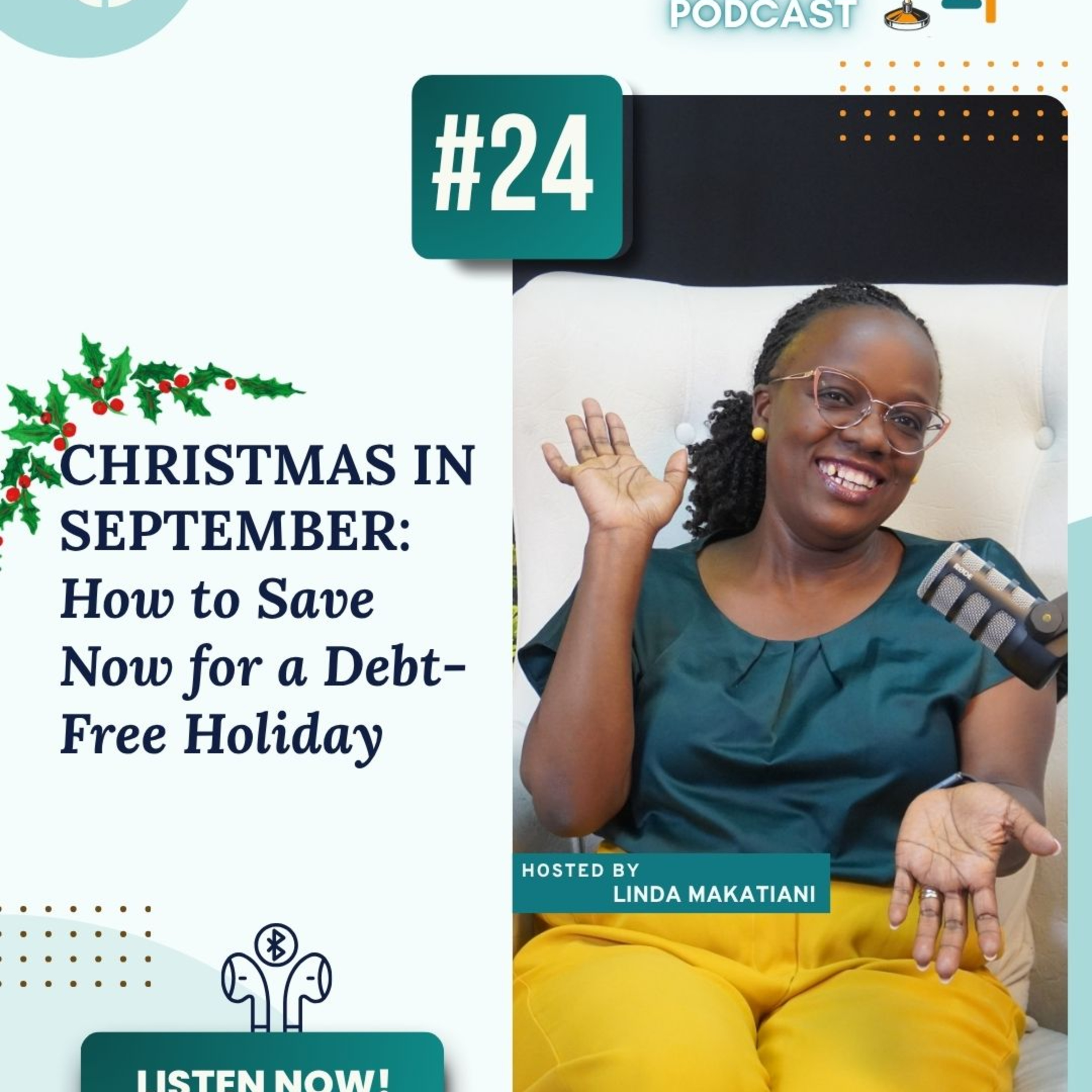 Episode 24: Christmas in September: How to Save Now for a Debt-Free Holiday episode artwork