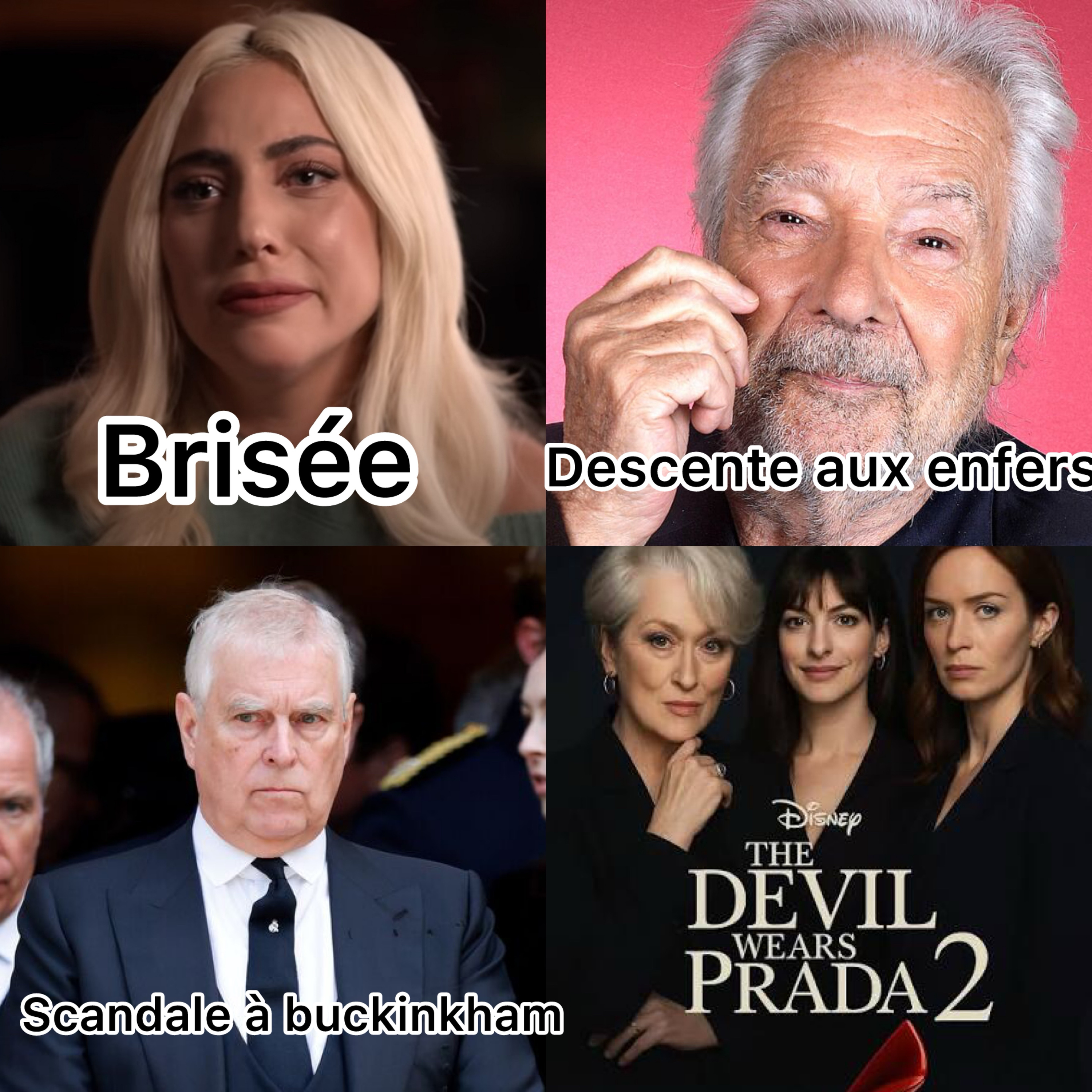 Lady Gaga brisée, Arditi addict, Prince Andrew éclaboussée, un retour du Diable s’habille en Prada ! episode artwork