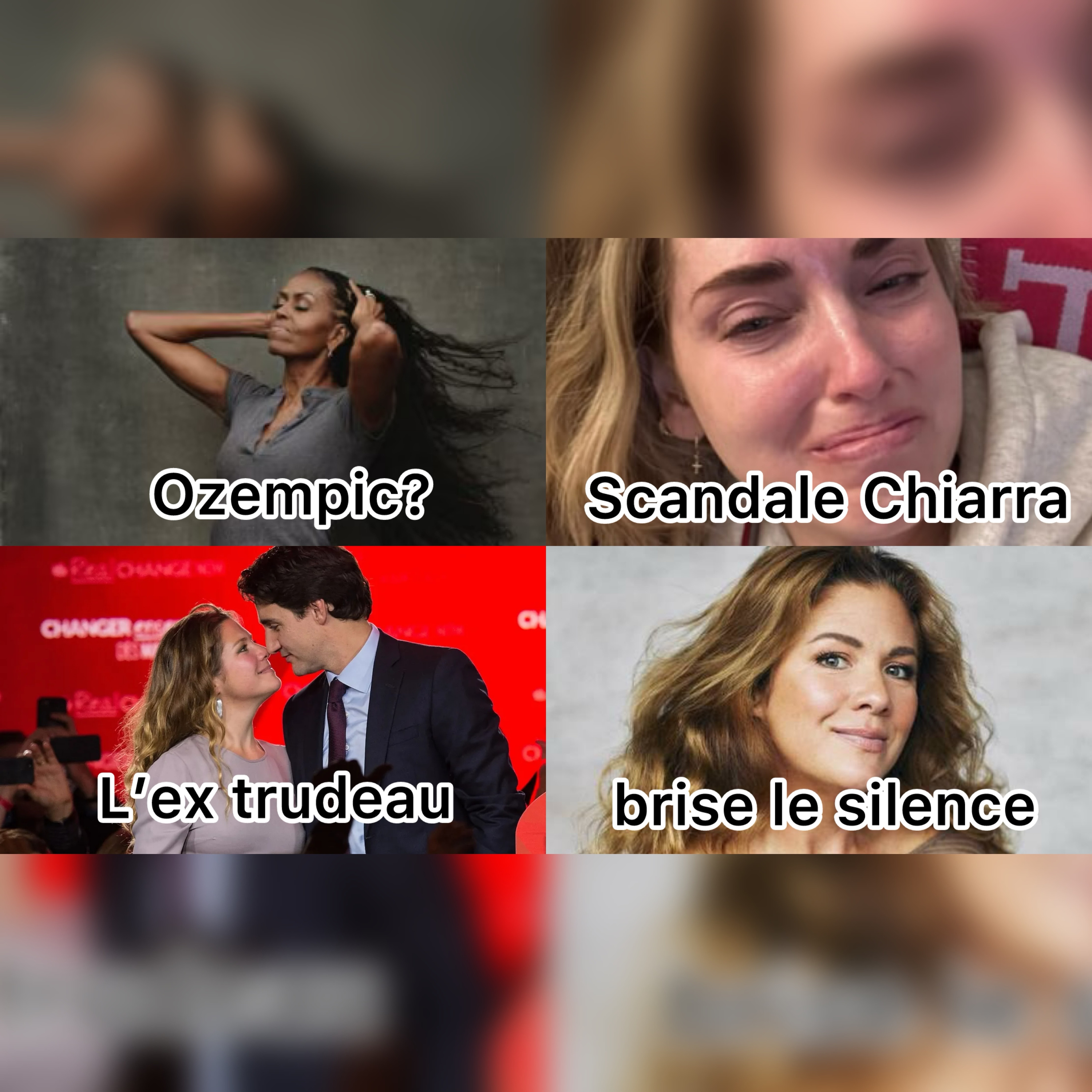 Michelle Obama accusée, le scandale Chiarra et l’ex de Justin trudeau brise enfin le silence