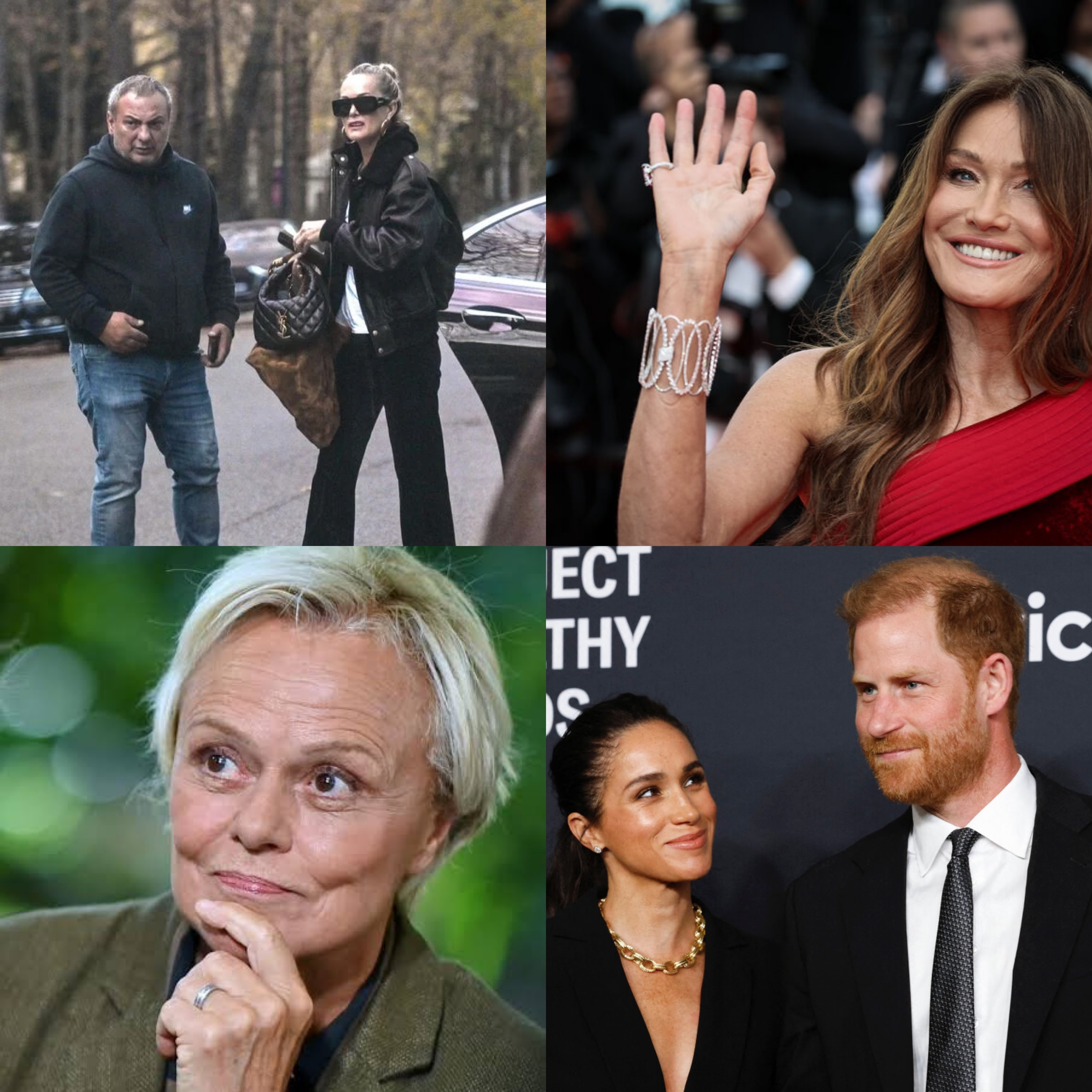 Meghan & Harry, Muriel Robin sans filtre, Carla Bruni libérée,la phrase qui secoue Laeticia Hallyday