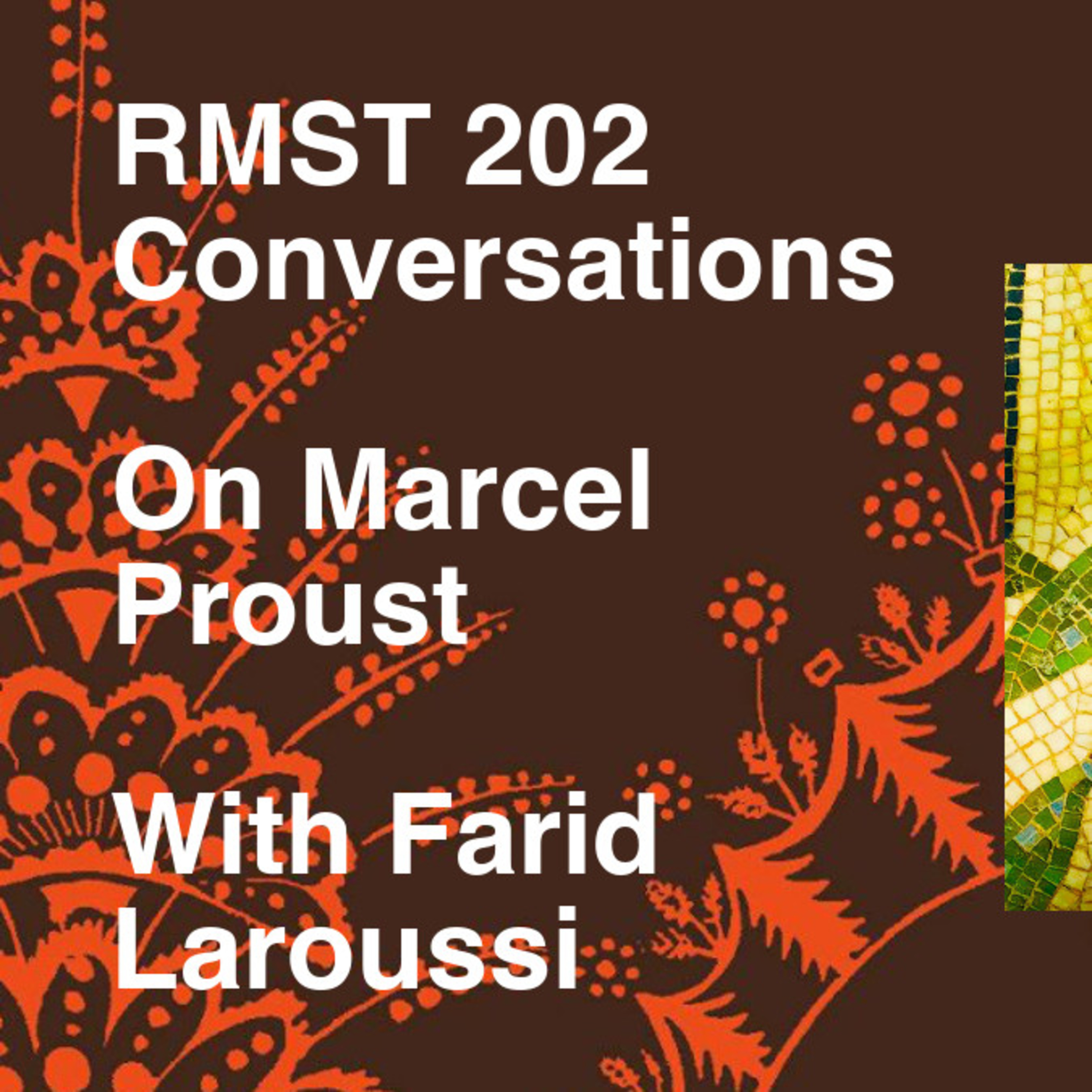 On Marcel Proust, "Combray"