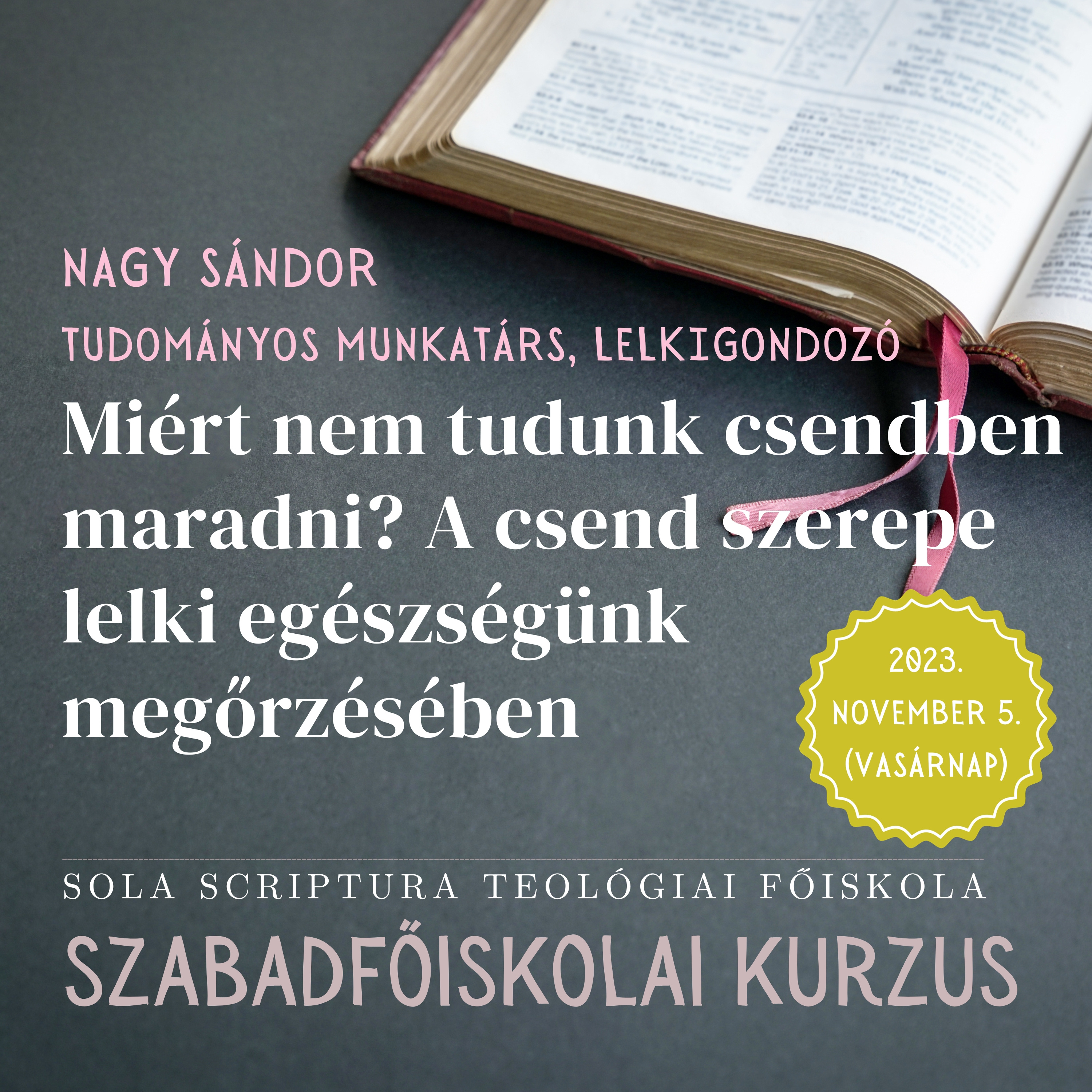 4. Miért nem tudunk csendben maradni? – A csend szerepe lelki egészségünk megőrzésében episode artwork