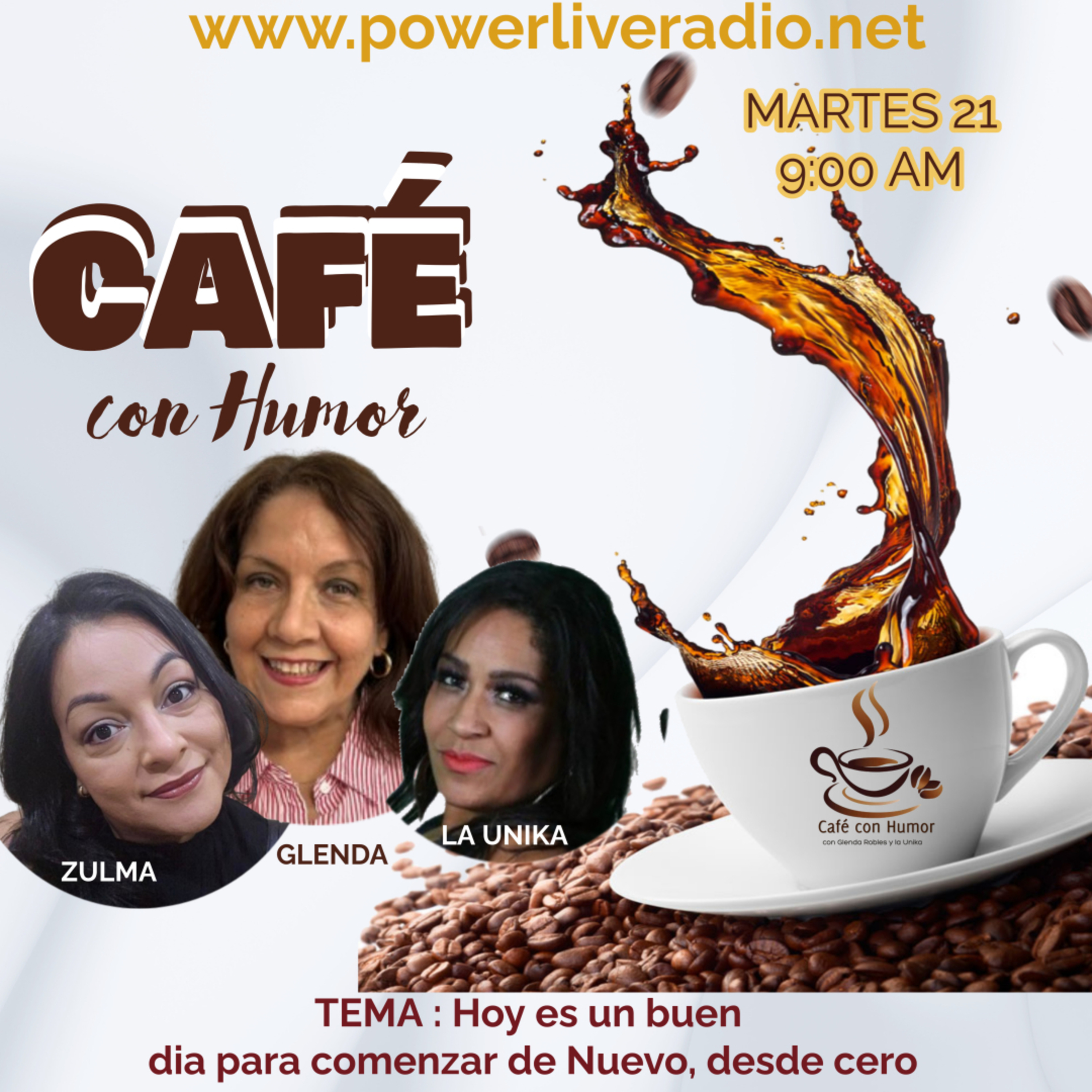 CafÉ con Humor. Hoy es un buen dia para comenzar de nuevo. episode artwork