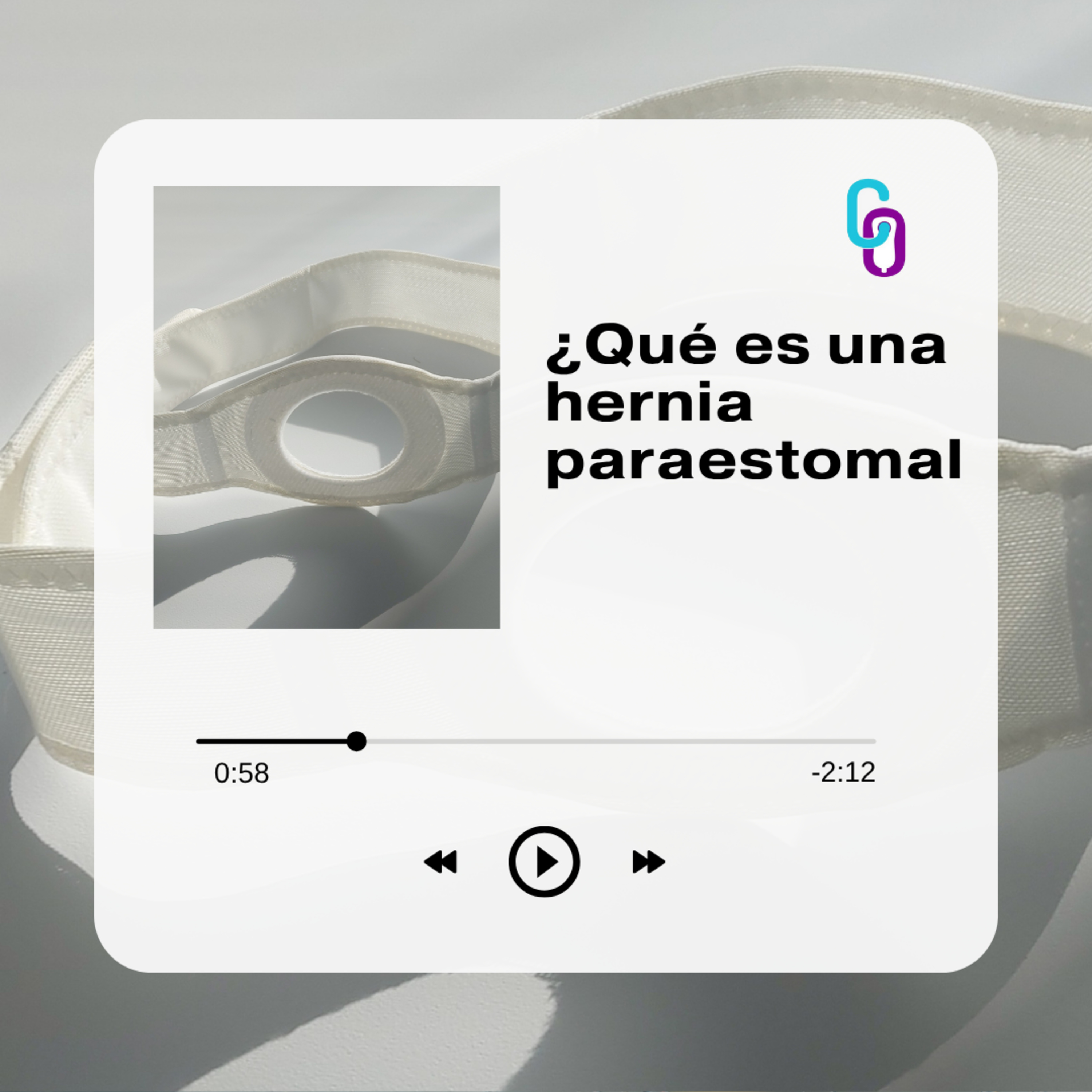 Portada de “Más Allá del Estoma: el podcast de la Comunidad de Ostomizados”