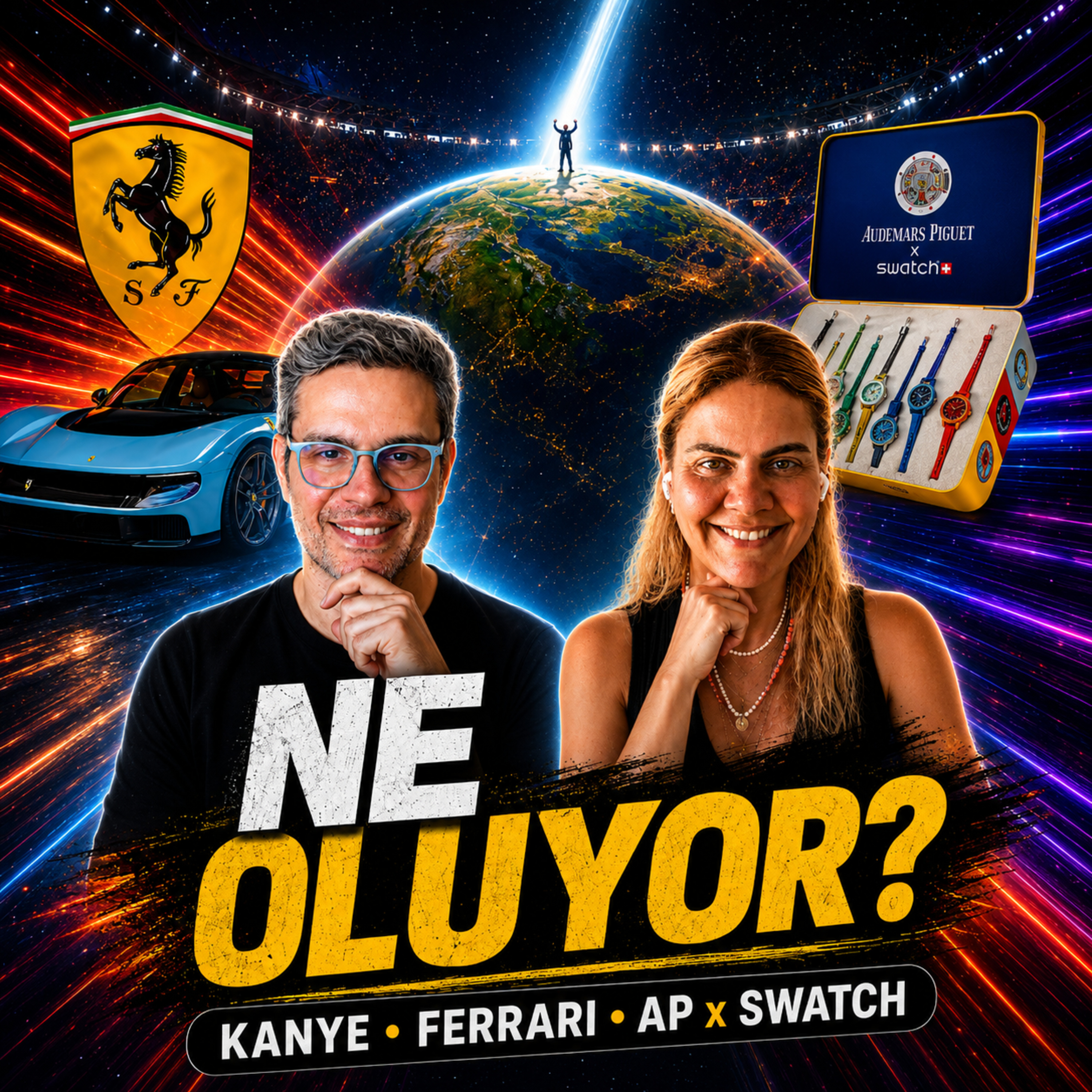 Kanye West Konseri, Ferrari Luce ve Audemars Piguet x Swatch Royal Pop episode artwork