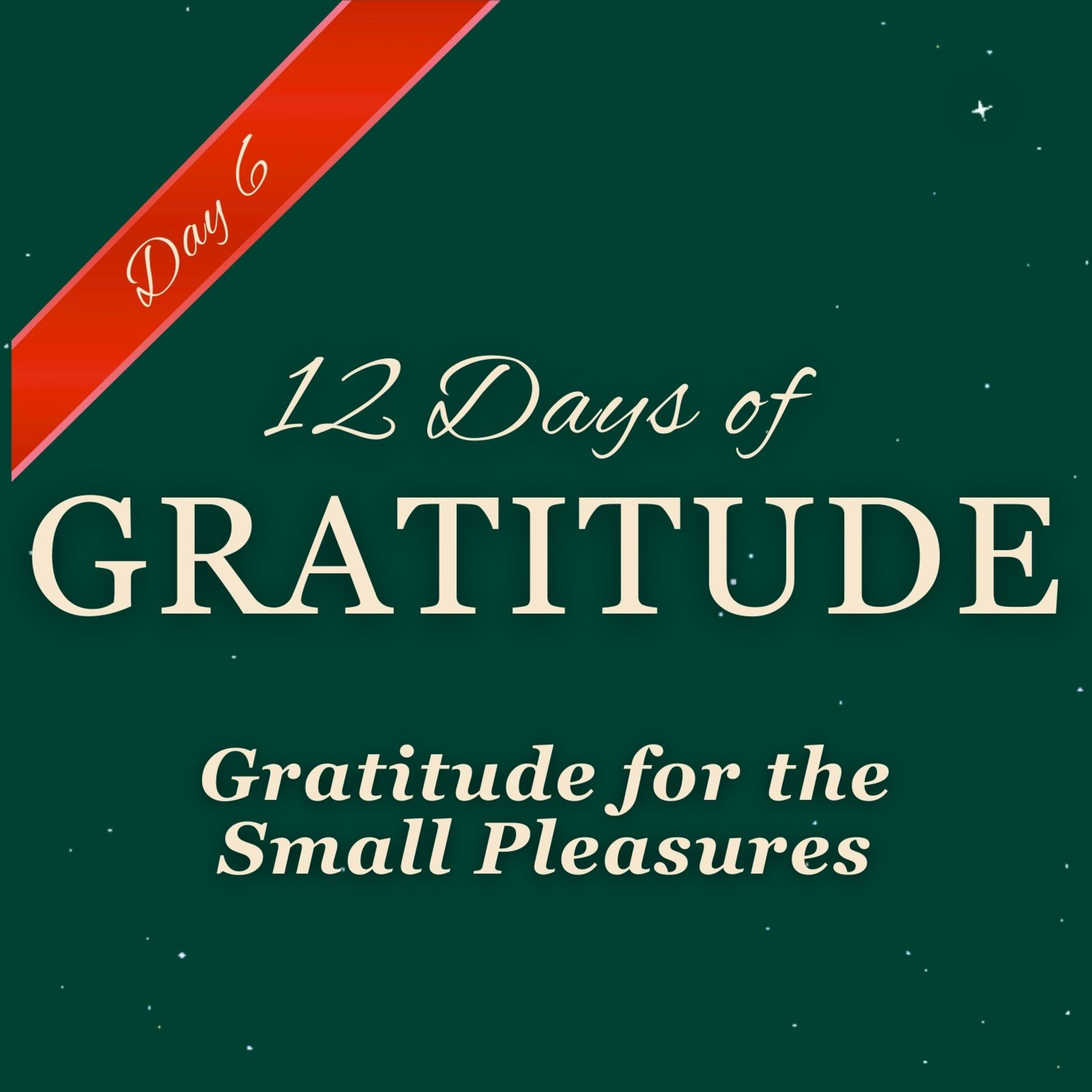 Gratitude for Small Pleasures 🙏 ✨ DAY 6 ✨ 12 Days of GRATITUDE Affirmation Meditations
