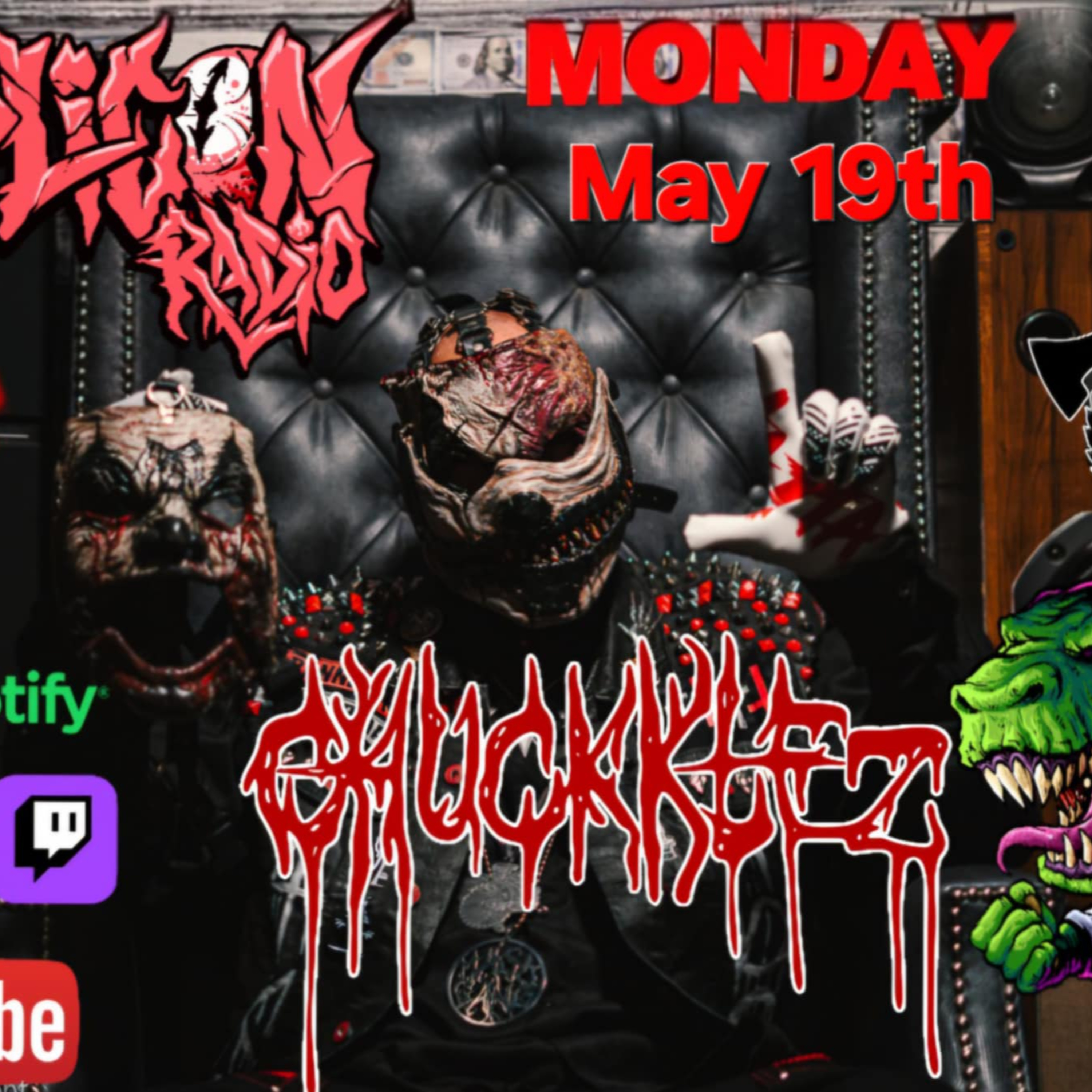 CHUCKKLEZ #LSP joins us live . ICP , Pointfest ,terror on 66 recap . Snow white . minecraft & more
