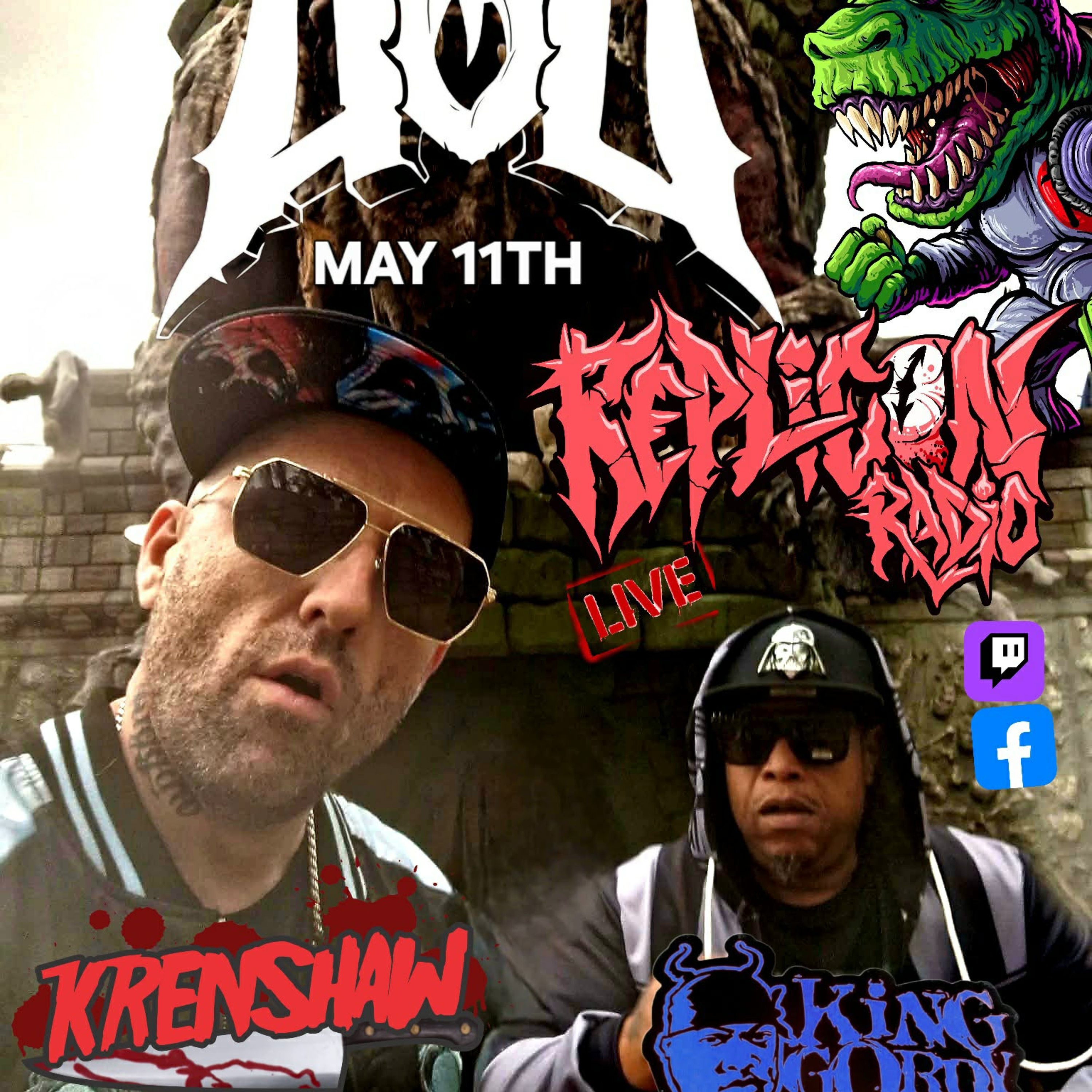 A.O.D . KING GORDY & KRENSHAW  . LIVE INTERVIEW   . REPLICON RADIO