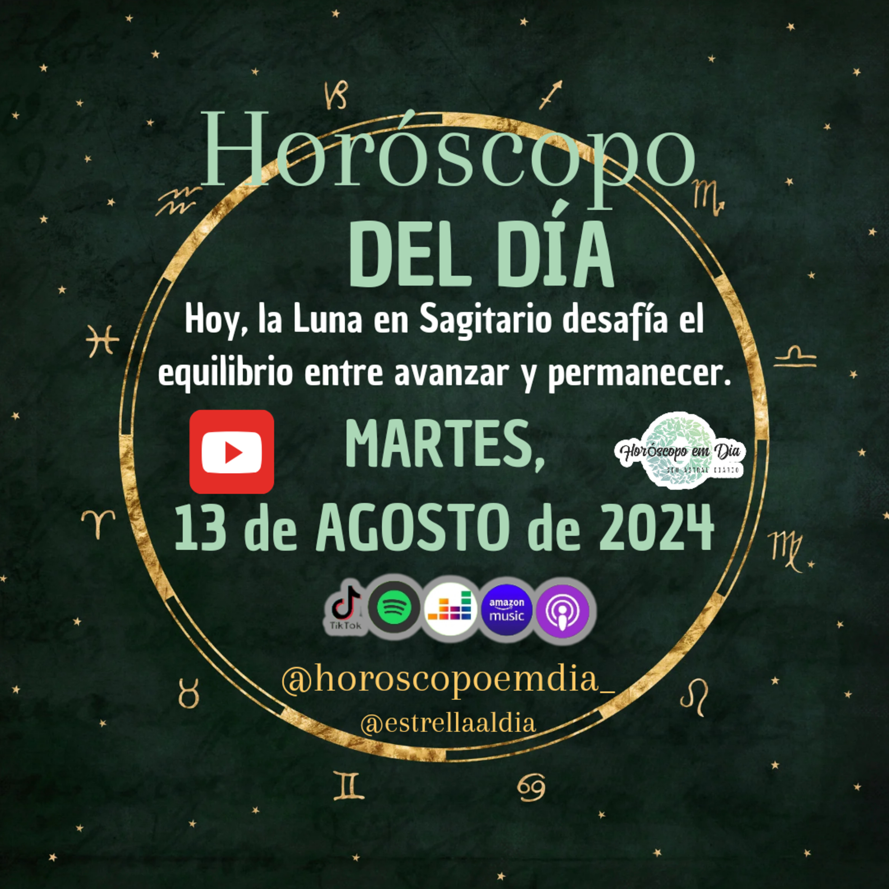 Horóscopo del Día, Martes, 13 de Agosto de 2024, Todos los Signos. episode artwork