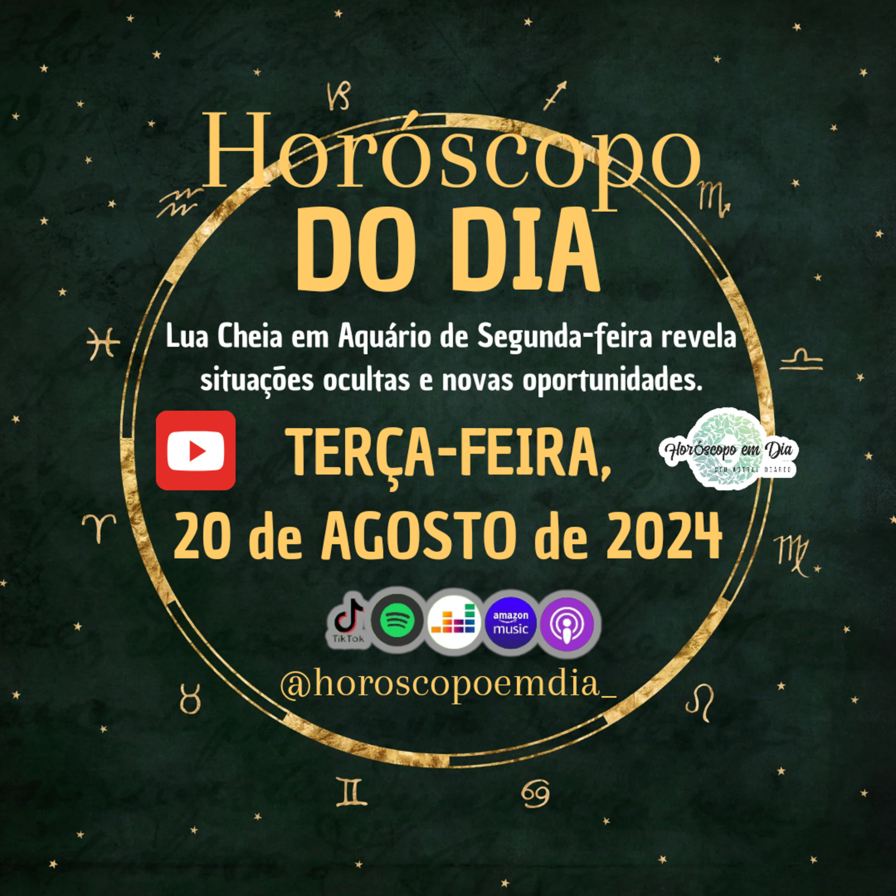 Horóscopo do Dia, Terça-feira, 20 de Agosto de 2024, Todos os Signos. episode artwork