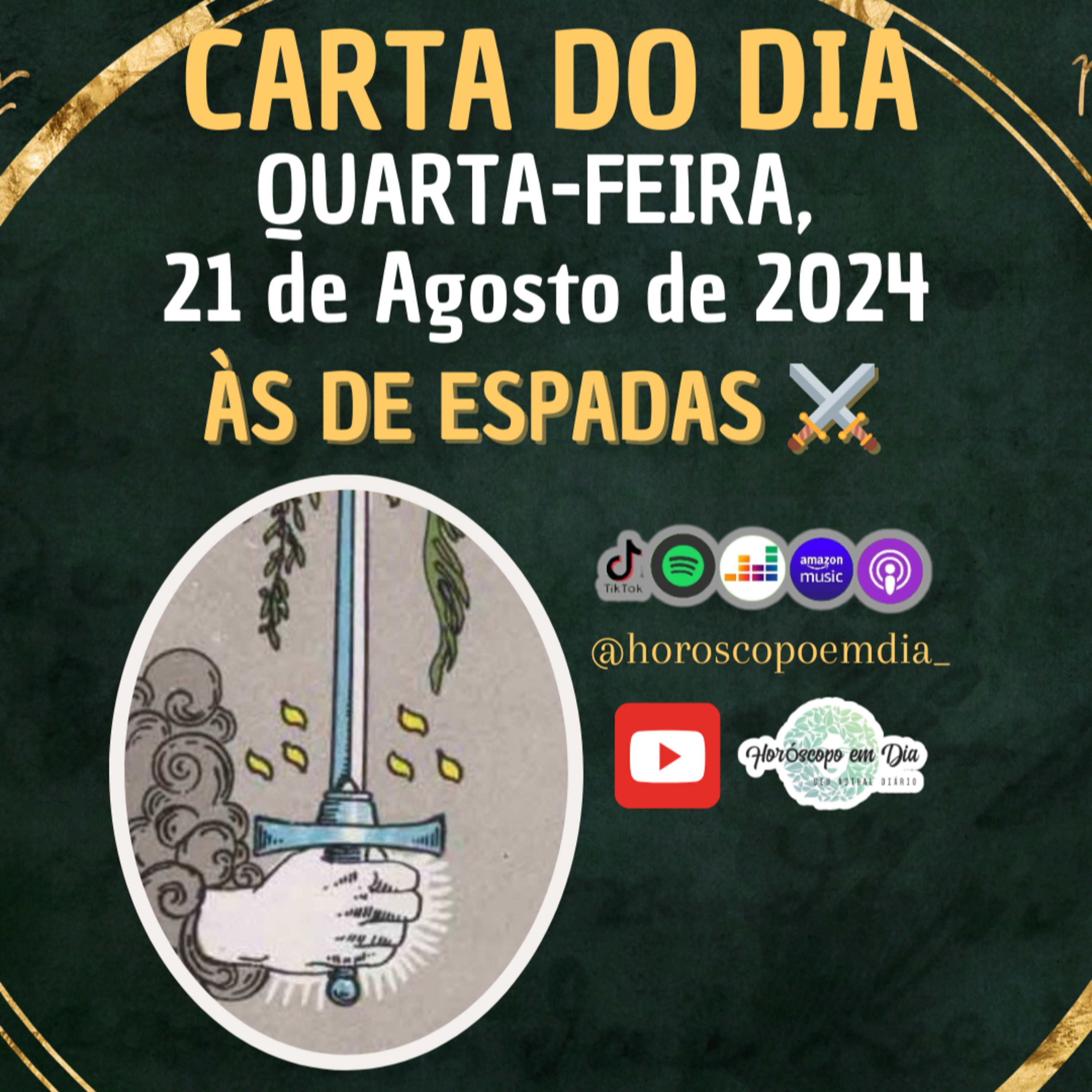 Carta para o dia 21 de Agosto de 2024, Às de Espadas. episode artwork
