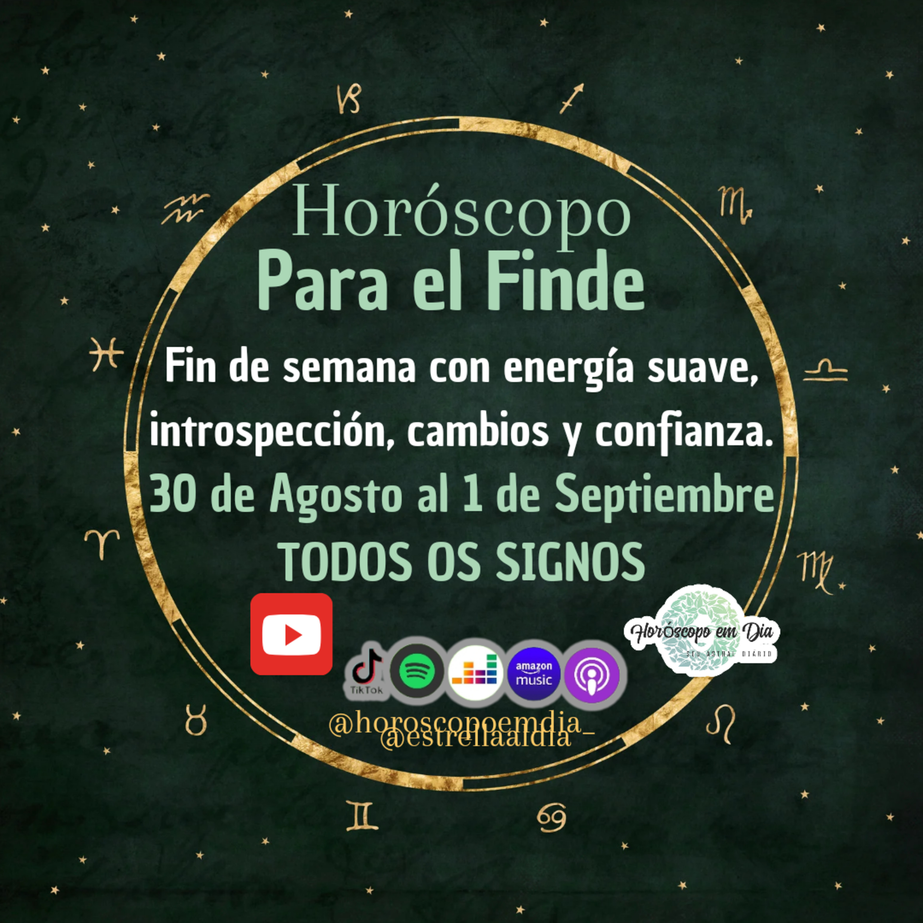 Horóscopo para el Fin de Semana, del 30 de Agosto al 1 de Septiembre de 2024. episode artwork