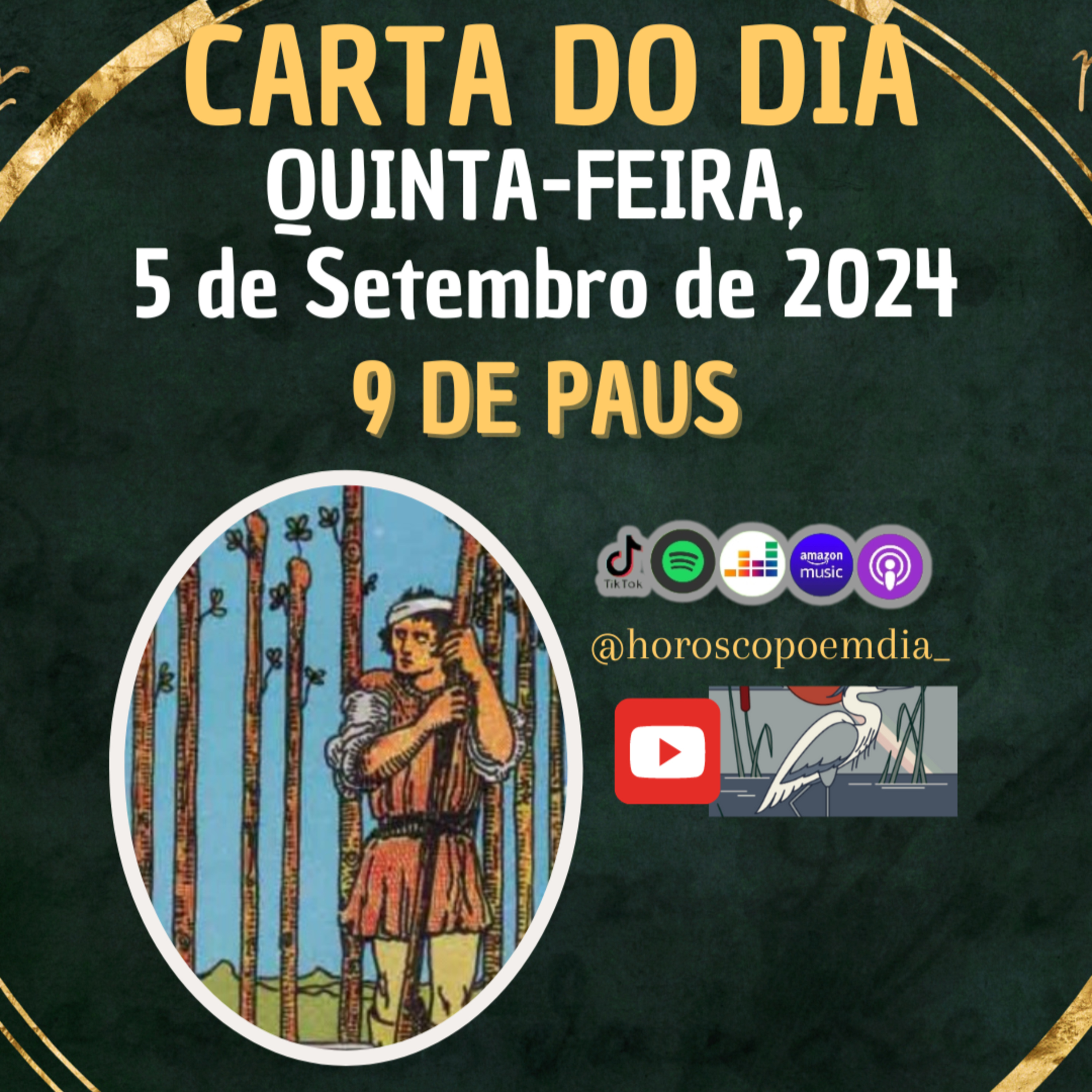 Carta para o dia 5 de Setembro de 2024, 9 de Paus. episode artwork