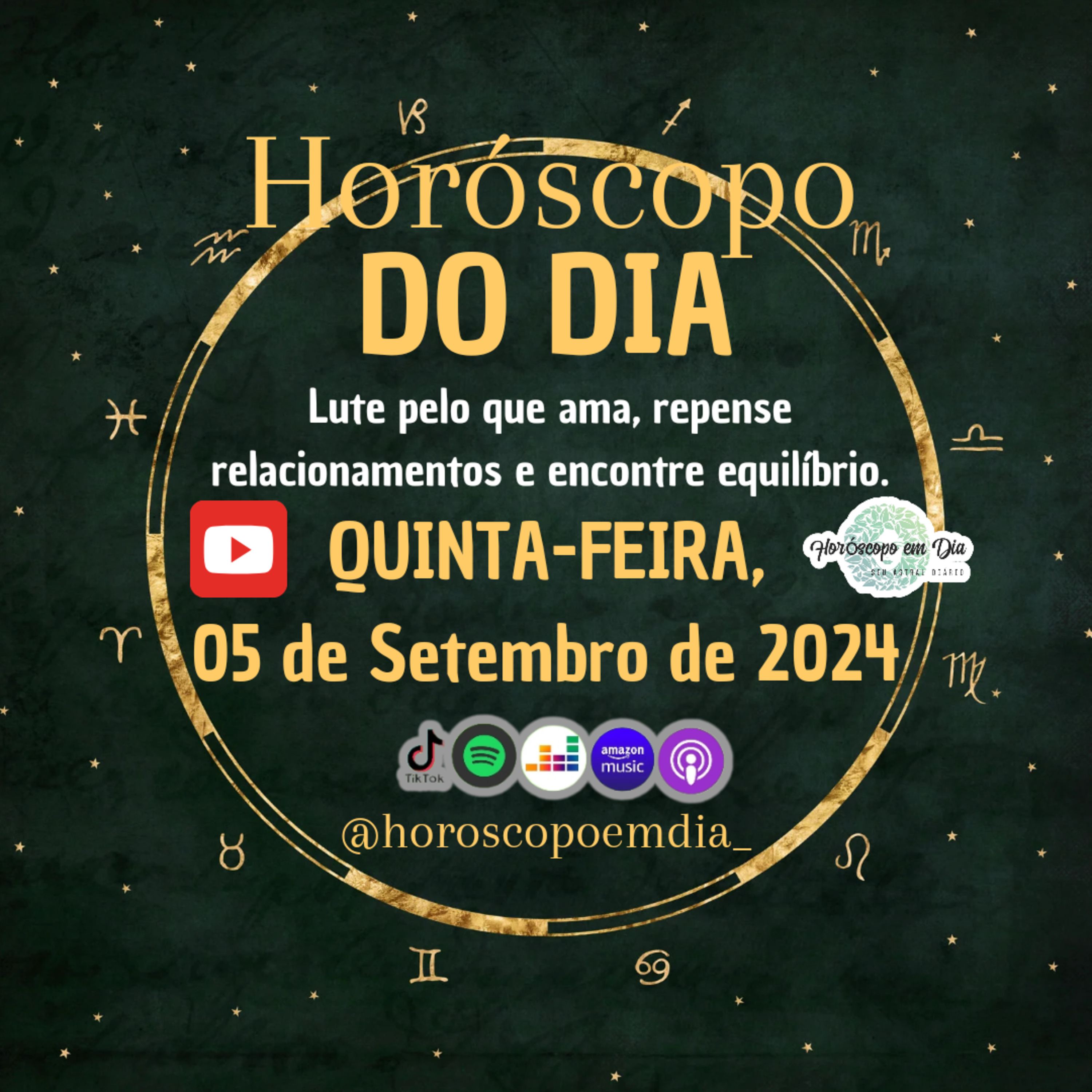 Horóscopo do Dia, Quinta-feira, 5 de Setembro de 2024, Todos os Signos. episode artwork