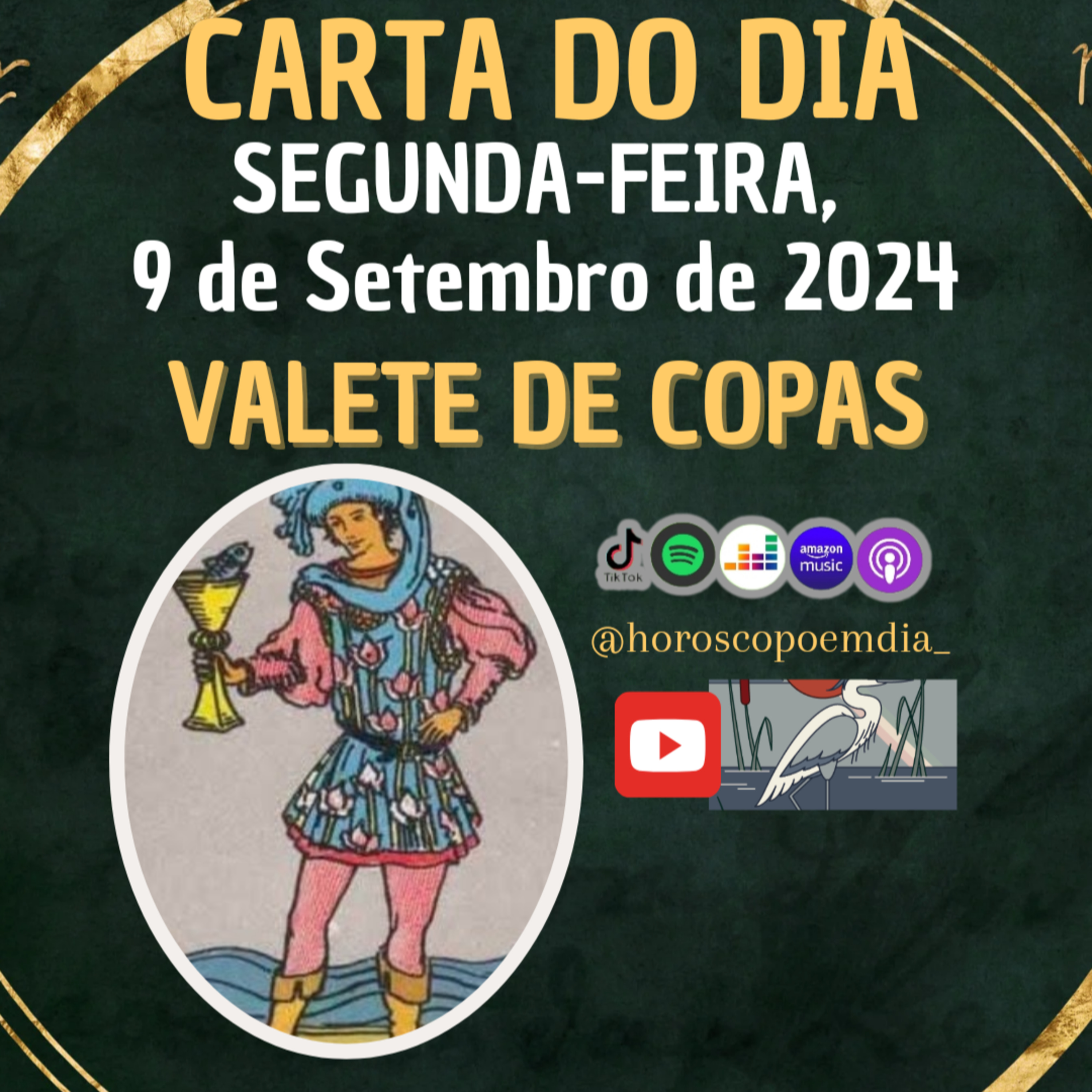 Carta para o dia 9 de Setembro de 2024, Valete de Copas.  episode artwork