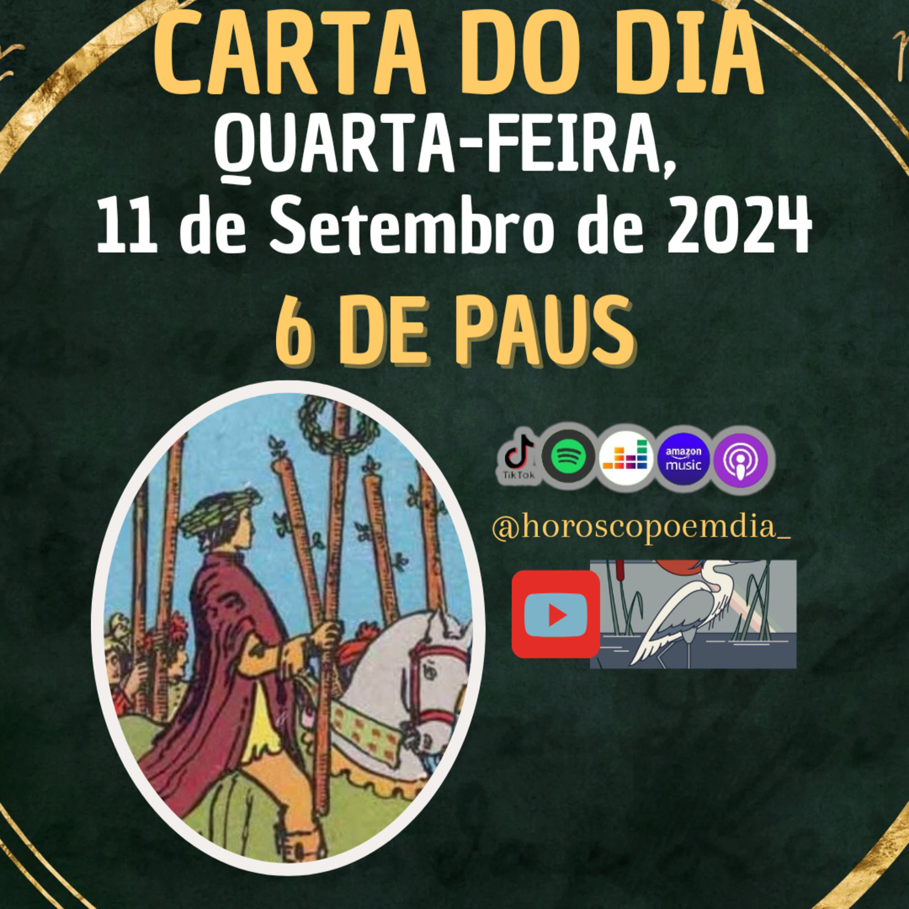 Carta para o dia 11 de Setembro de 2024, 6 de Paus. episode artwork