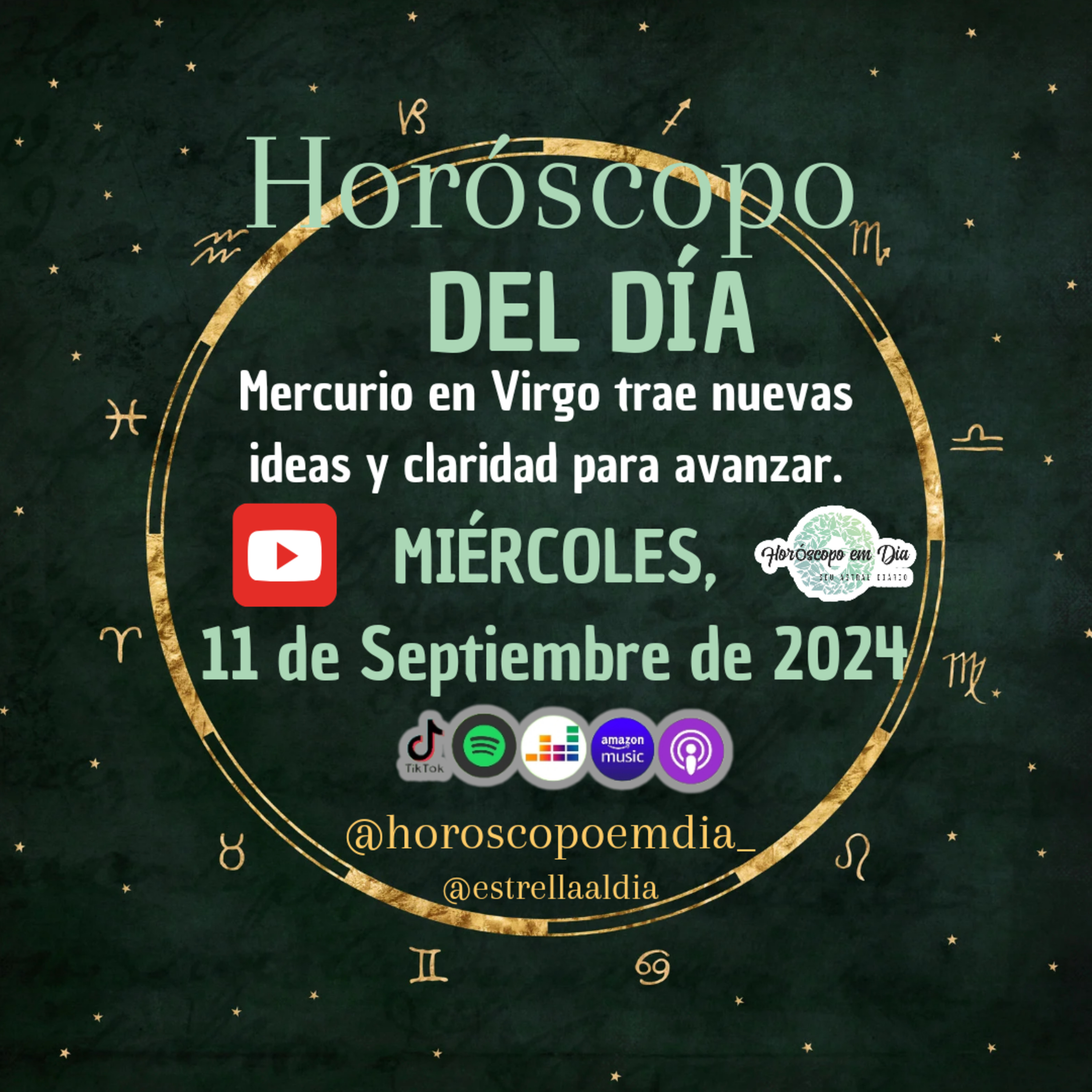Horóscopo del Día, Miércoles, 11 de septiembre de 2024, Todos los Signos. episode artwork