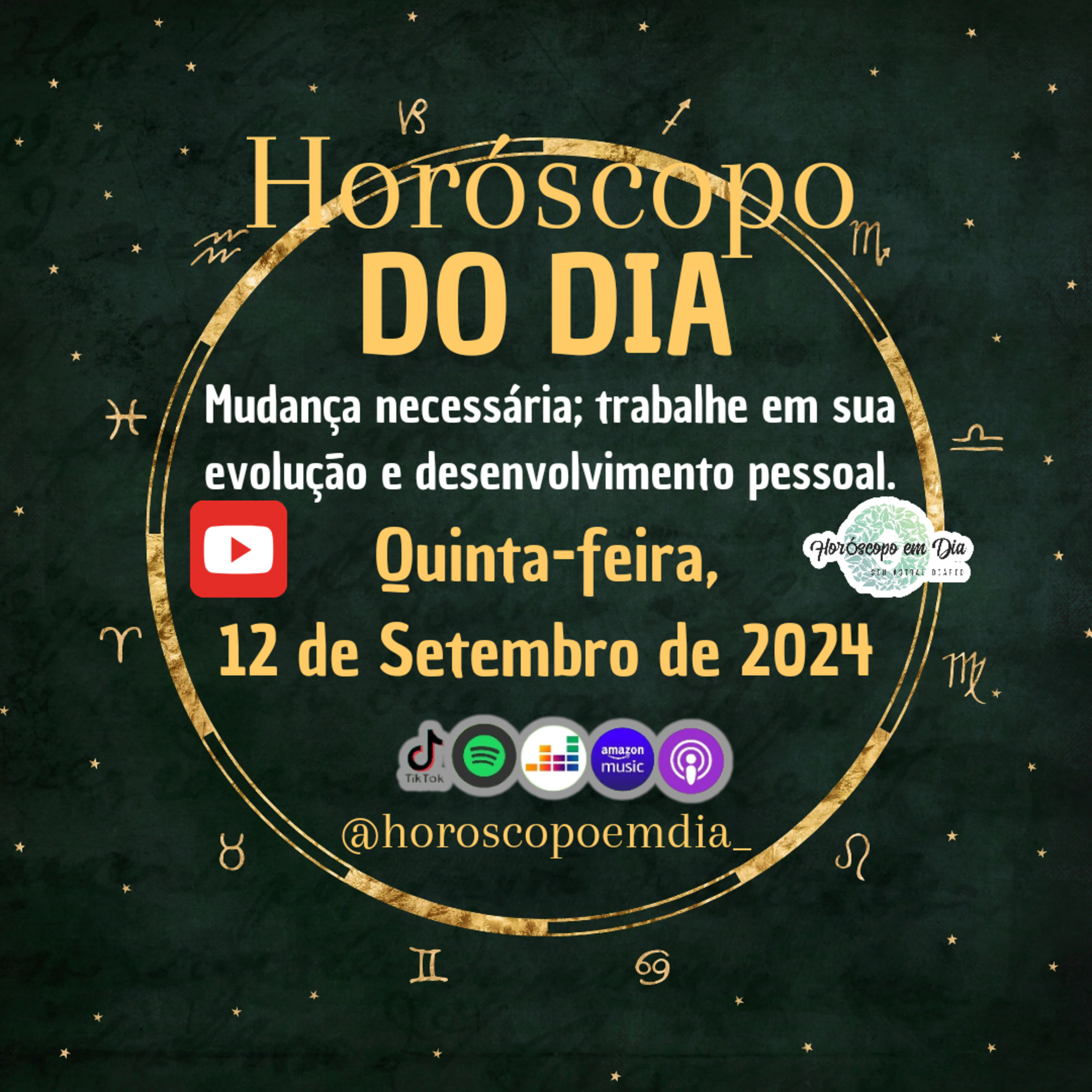 Horóscopo do Dia, Quinta-feira, 12 de setembro de 2024, Todos os signos. episode artwork
