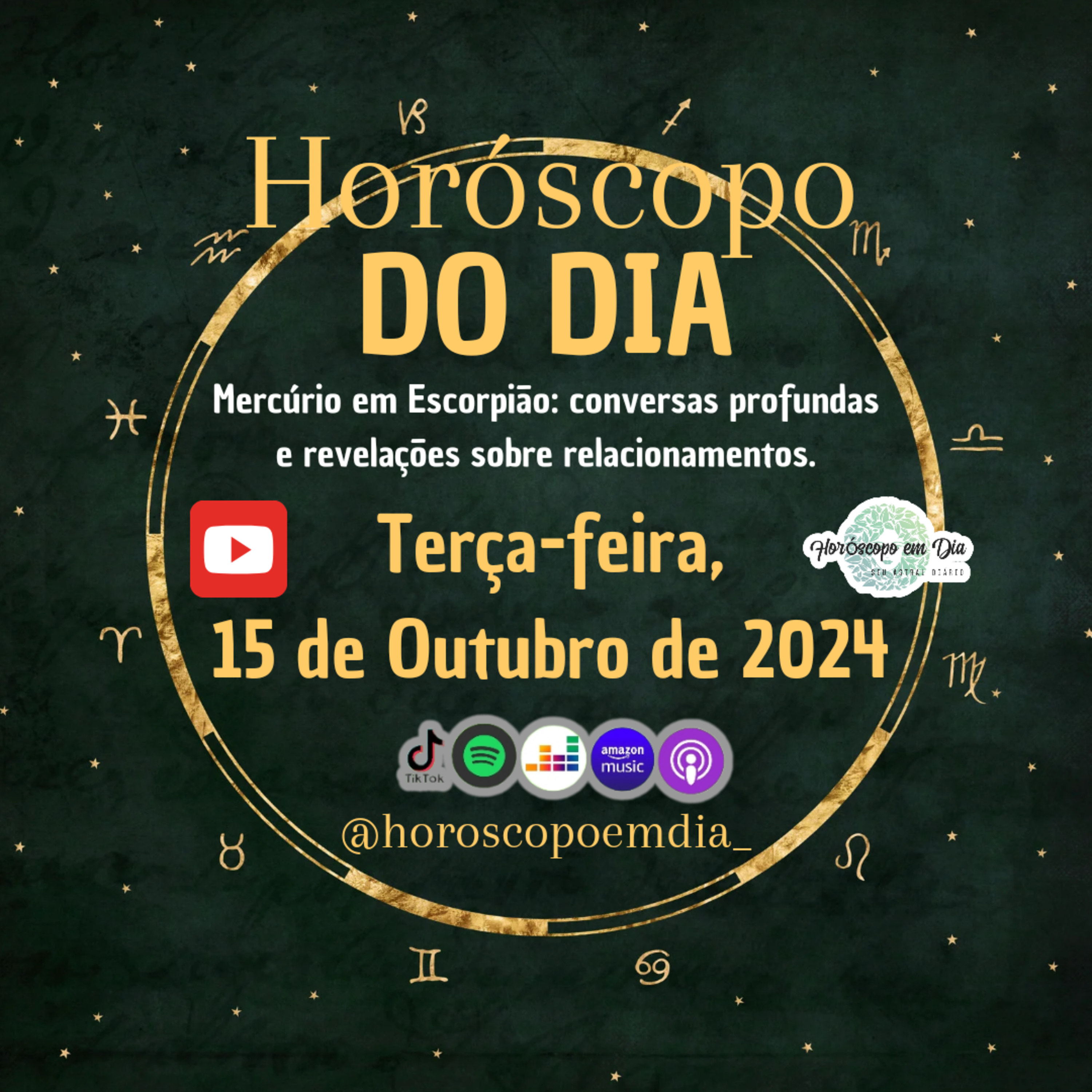 Horóscopo do Dia, Terça-feira, 15 de Outubro de 2024, Todos os Signos. episode artwork