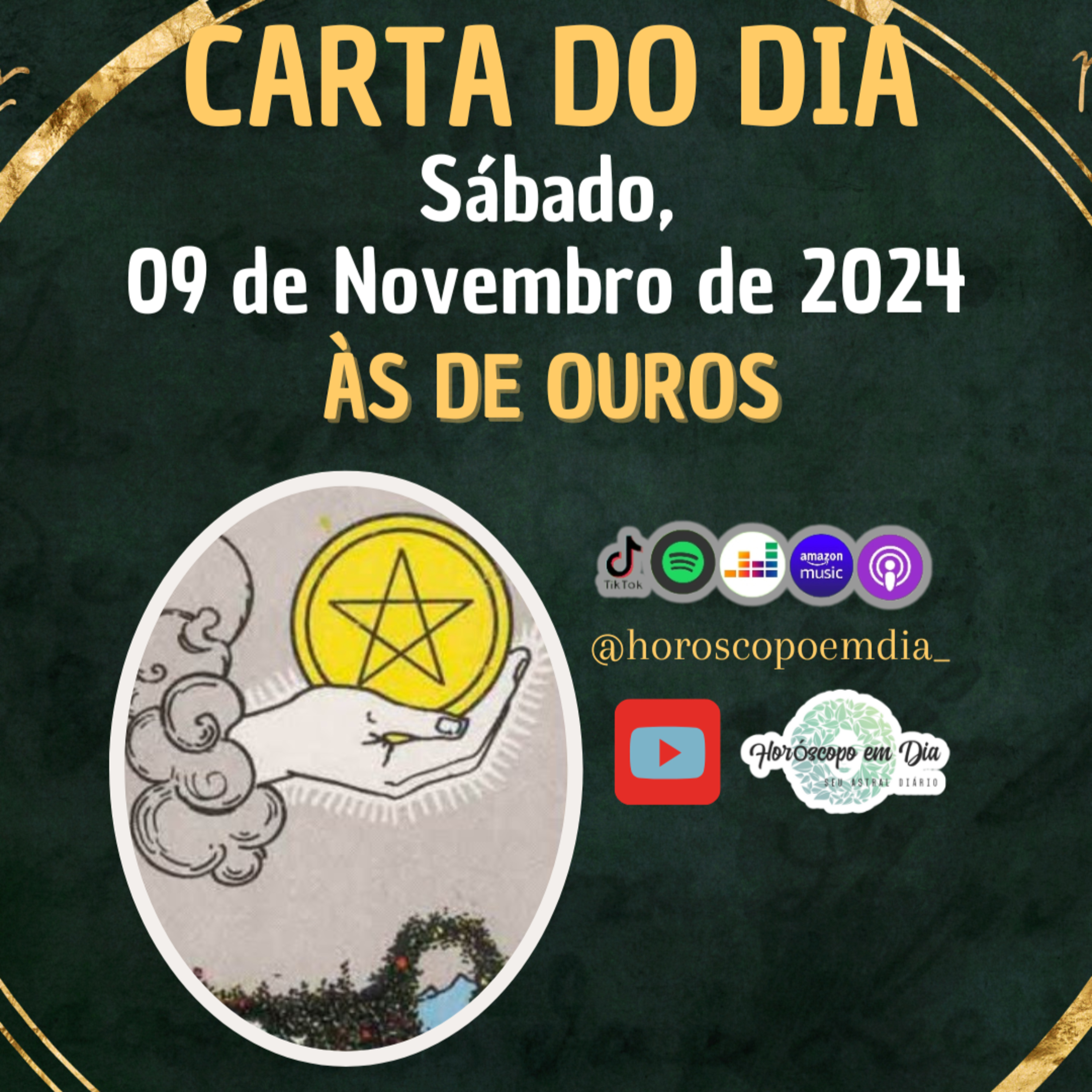 Carta para o dia 9 de Novembro de 2024, Às de Ouros. episode artwork