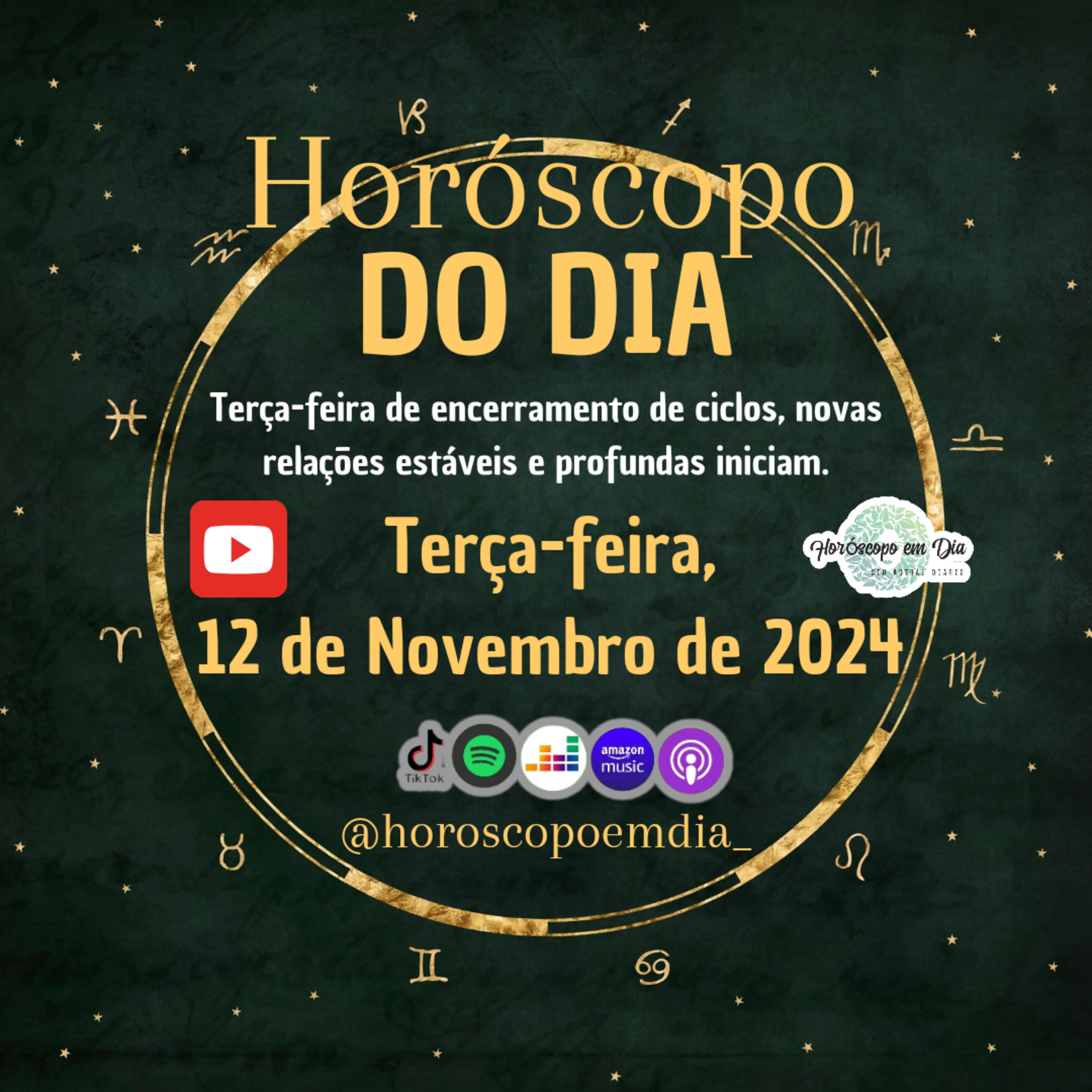 Horóscopo do Dia, Terça-feira, 12 de Novembro de 2024. Todos os signos. episode artwork